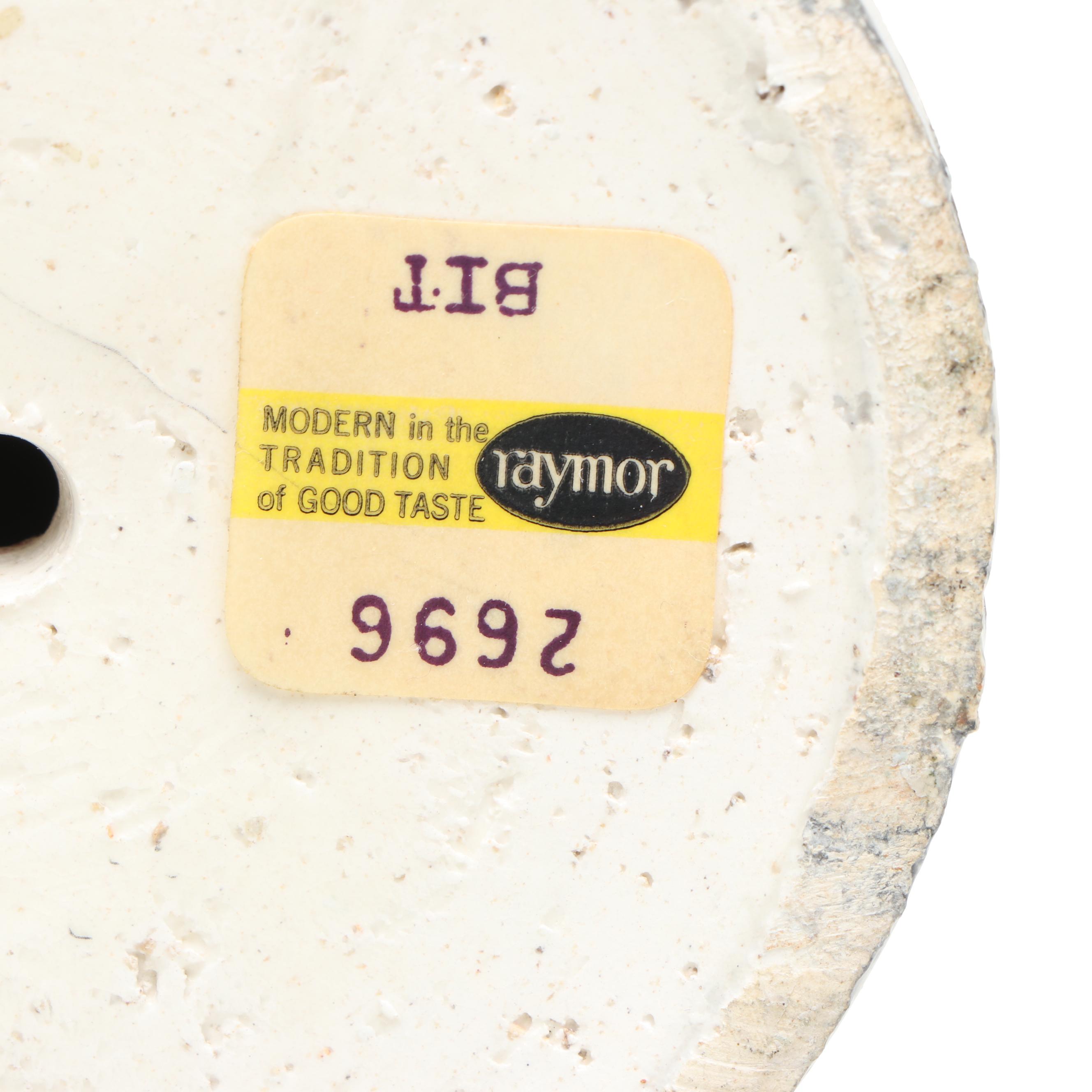 Italian Pottery Hand-Painted Candlesticks Pair