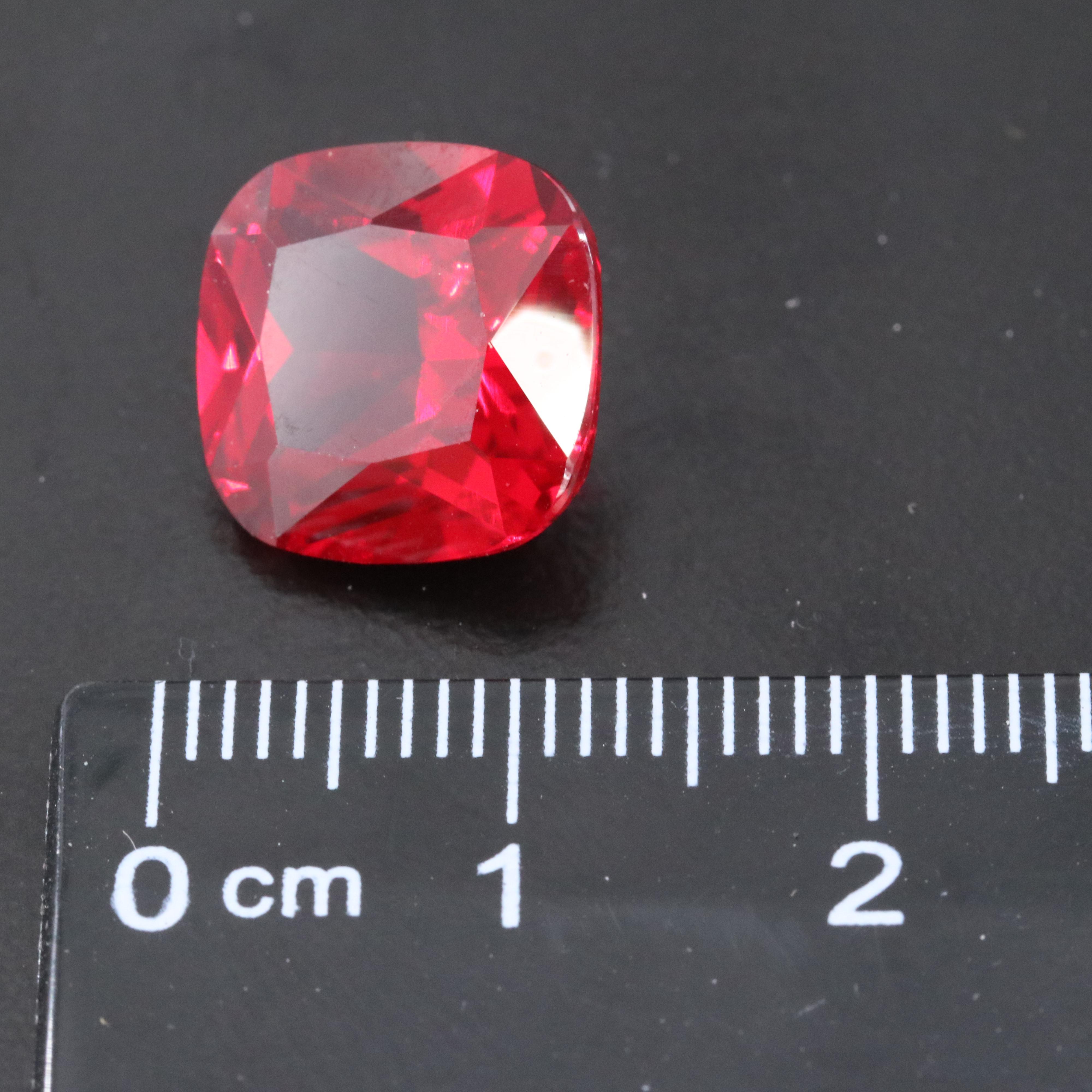 Loose 8.98 CT Lab Grown Ruby