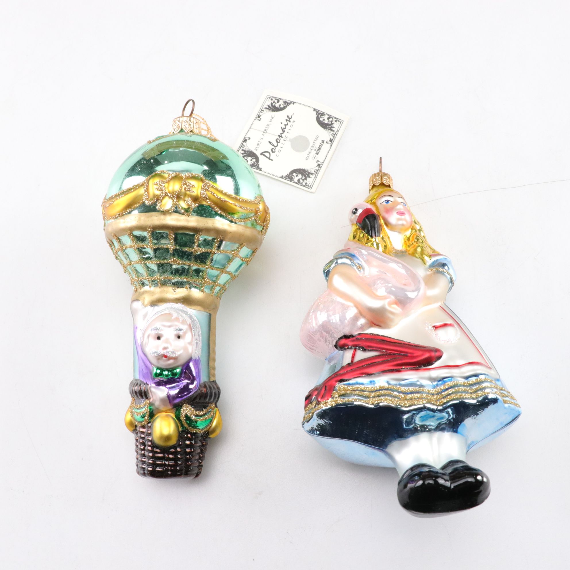 Kurt S. Adler "Wizard of Oz" Glass Christmas Ornaments