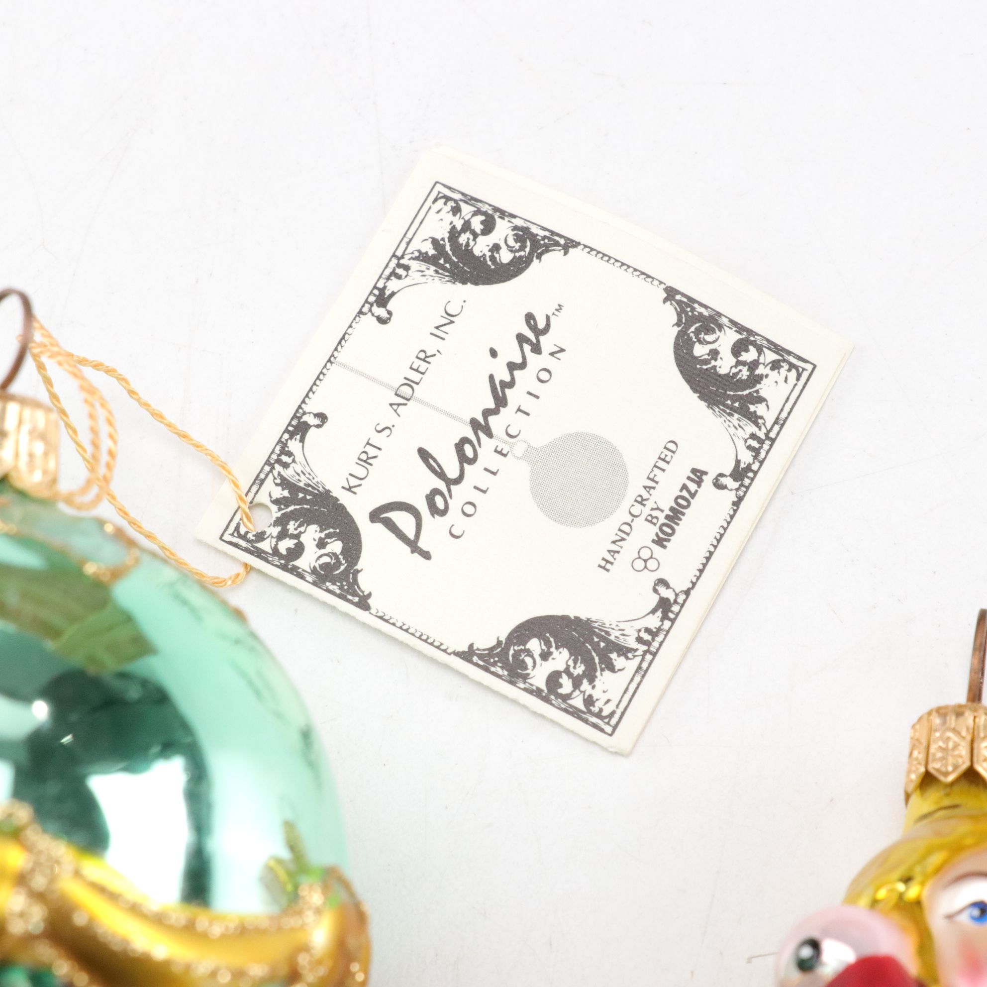 Kurt S. Adler "Wizard of Oz" Glass Christmas Ornaments