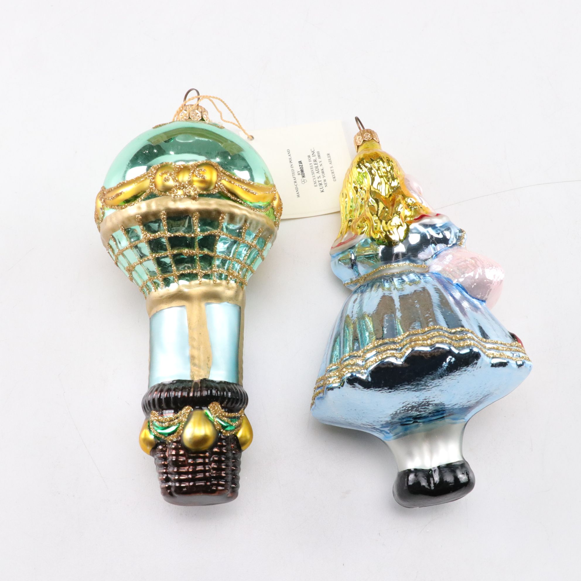 Kurt S. Adler "Wizard of Oz" Glass Christmas Ornaments