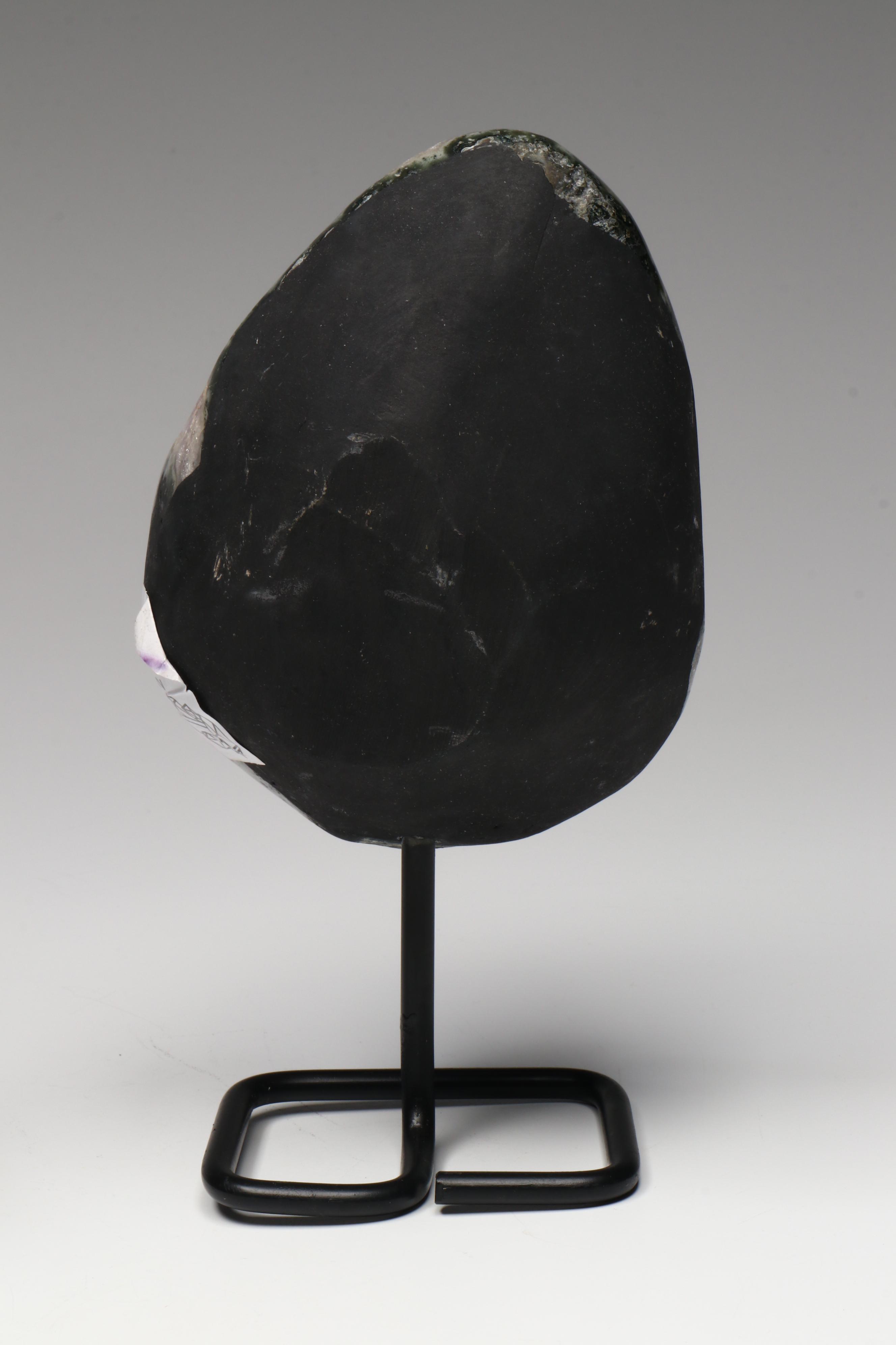 Amethyst Geode Specimens on Custom Metal Stands