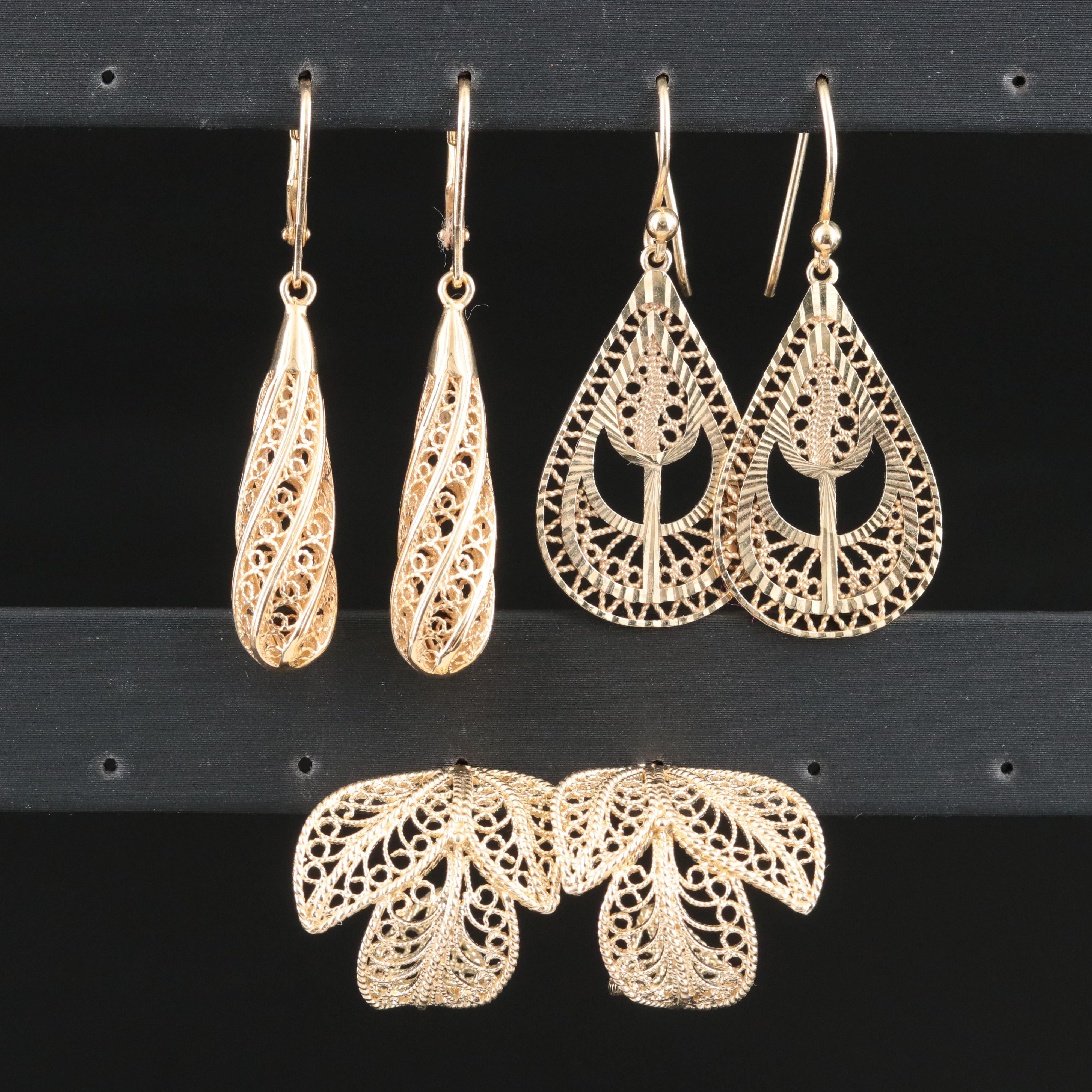 Sterling Filigree Earring Collection