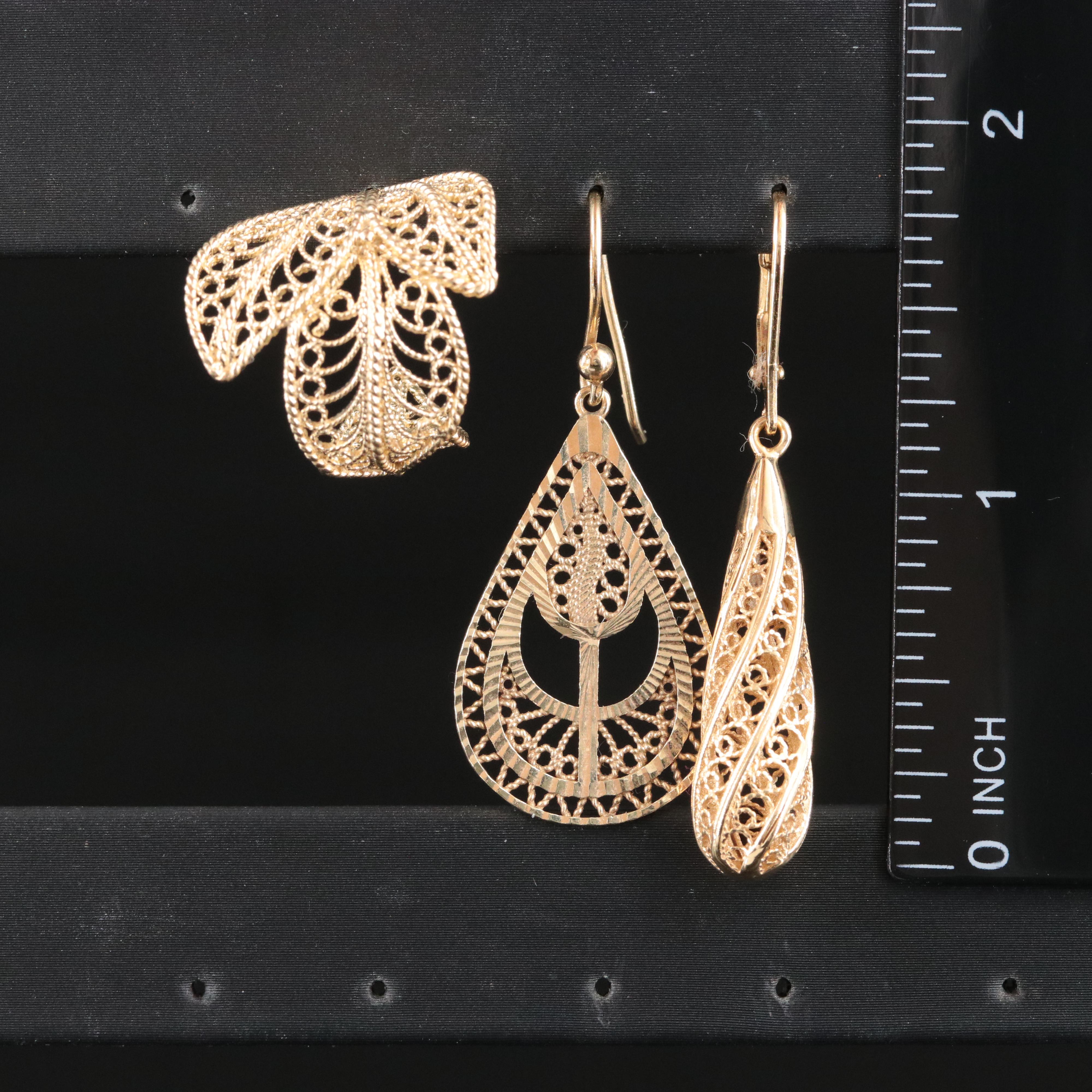 Sterling Filigree Earring Collection