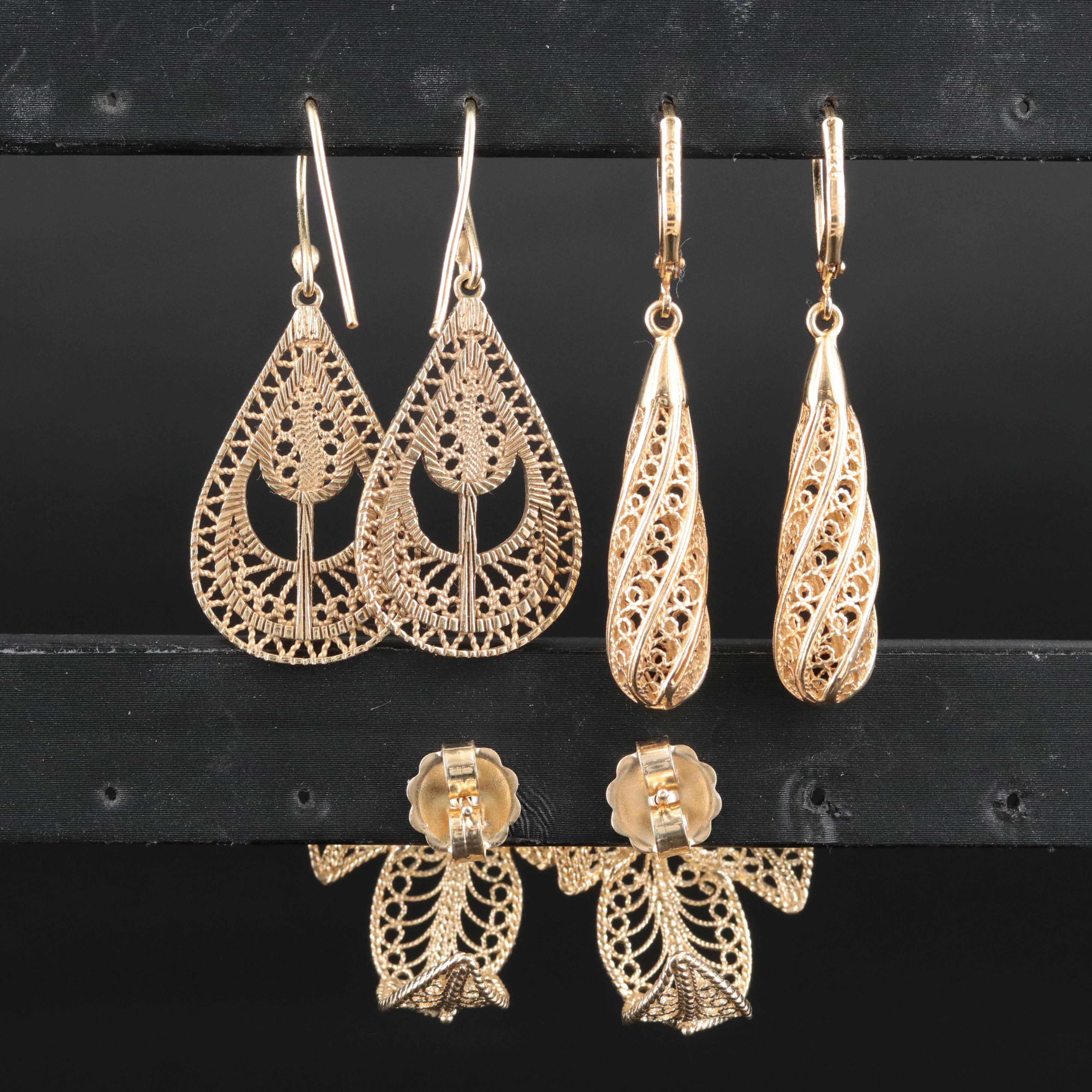 Sterling Filigree Earring Collection