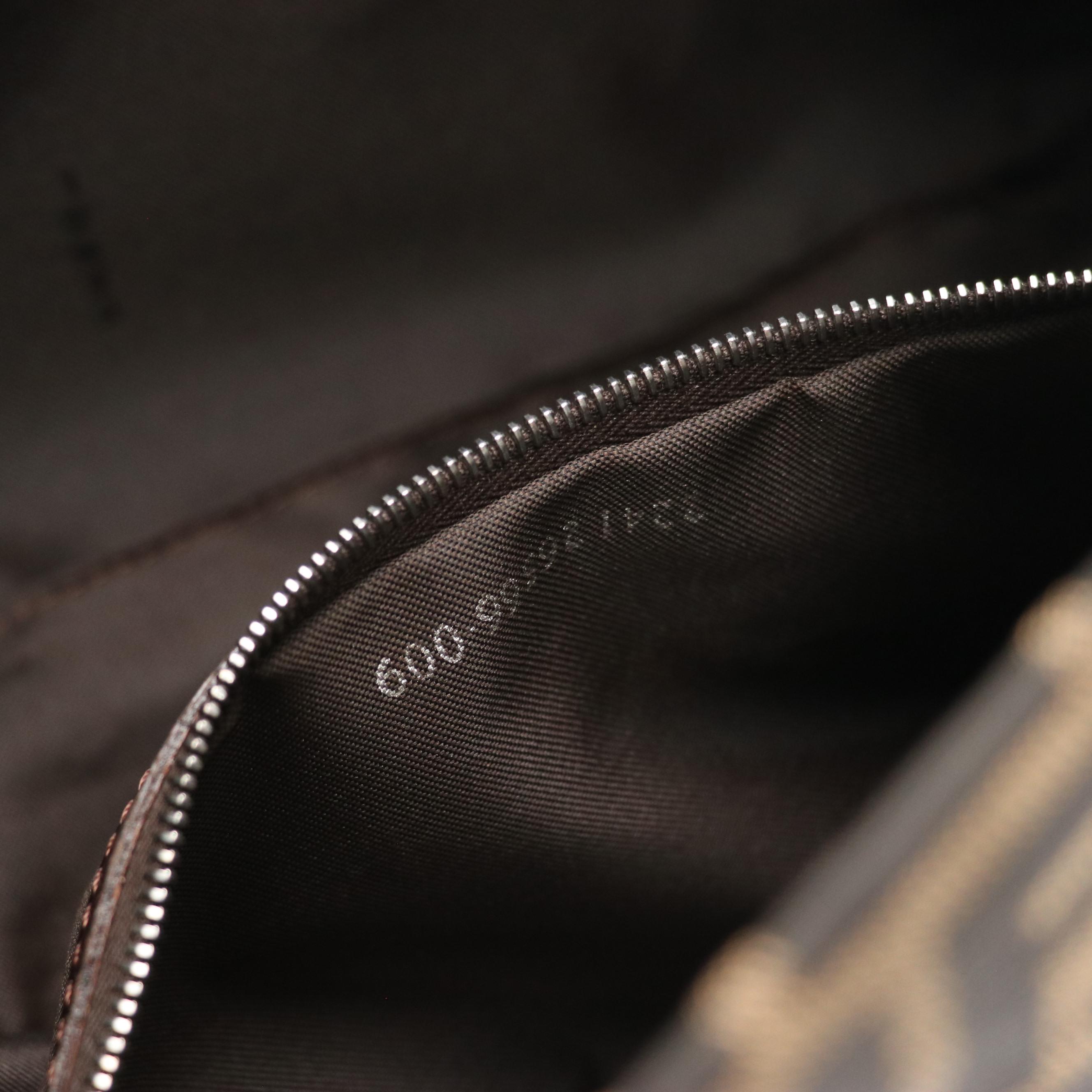 Fendi Zucca Jacquard Canvas and Leather Shoulder Bag