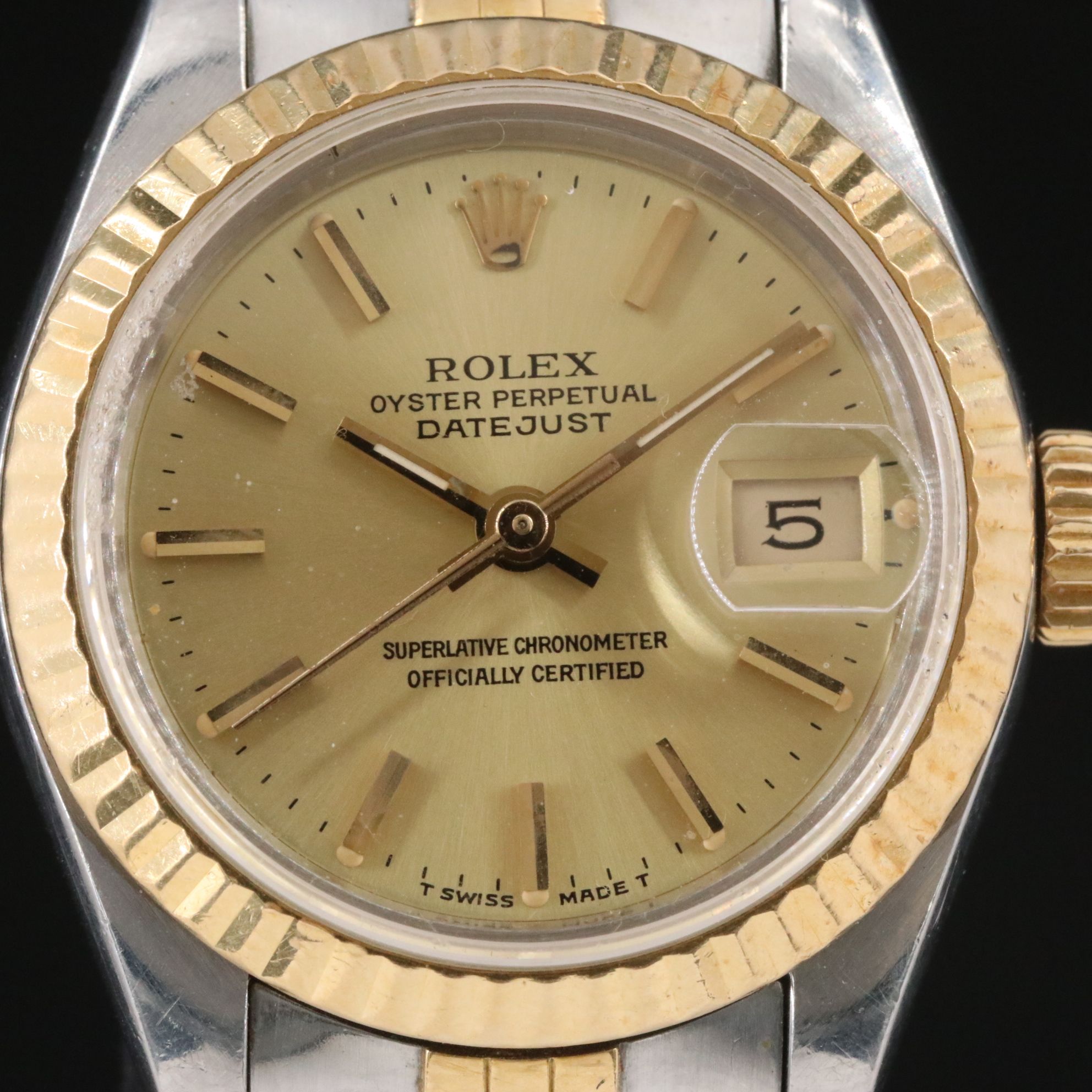 Rolex Datejust 69173 18K & Steel Vintage Watch c.1987