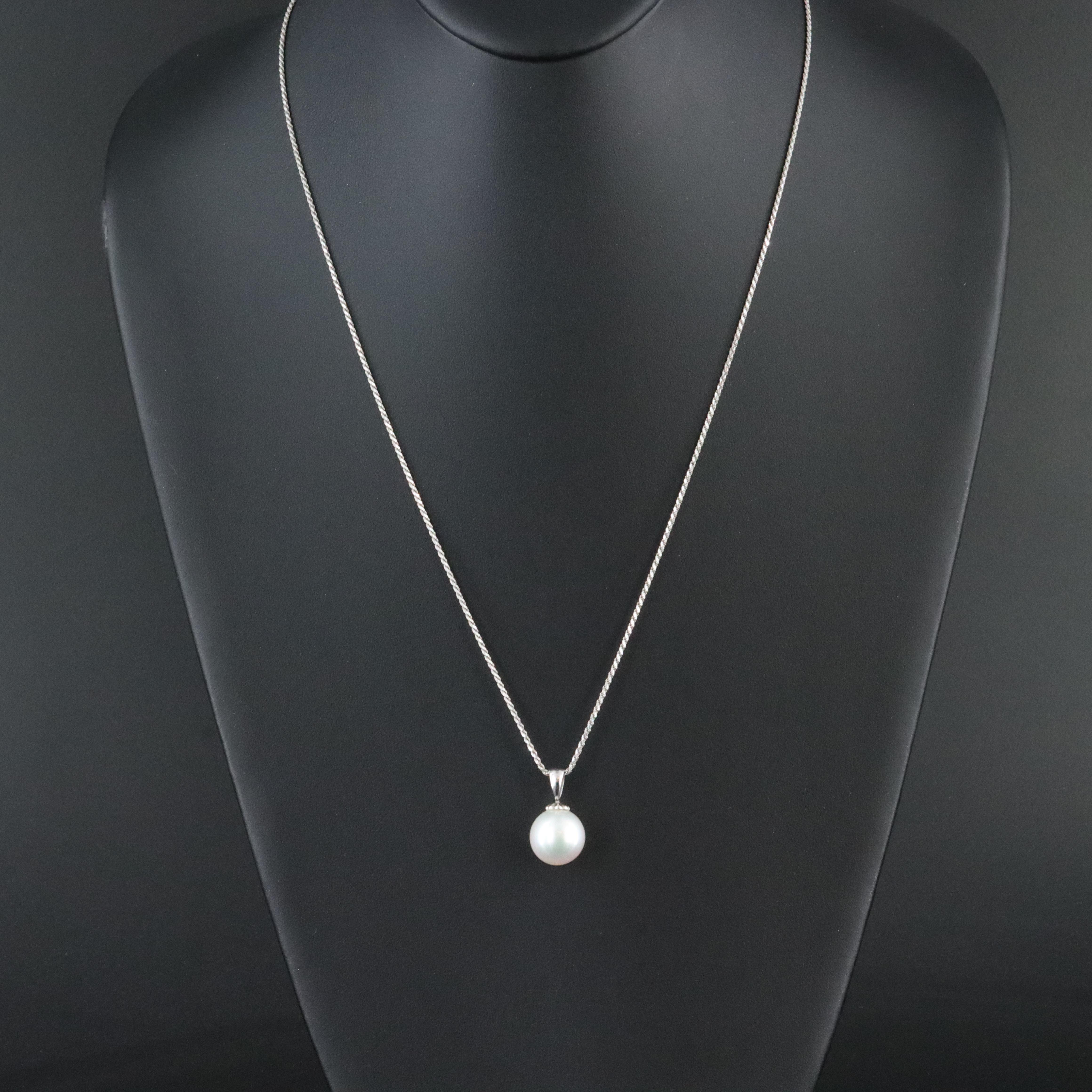 14K Pearl Pendant Necklace