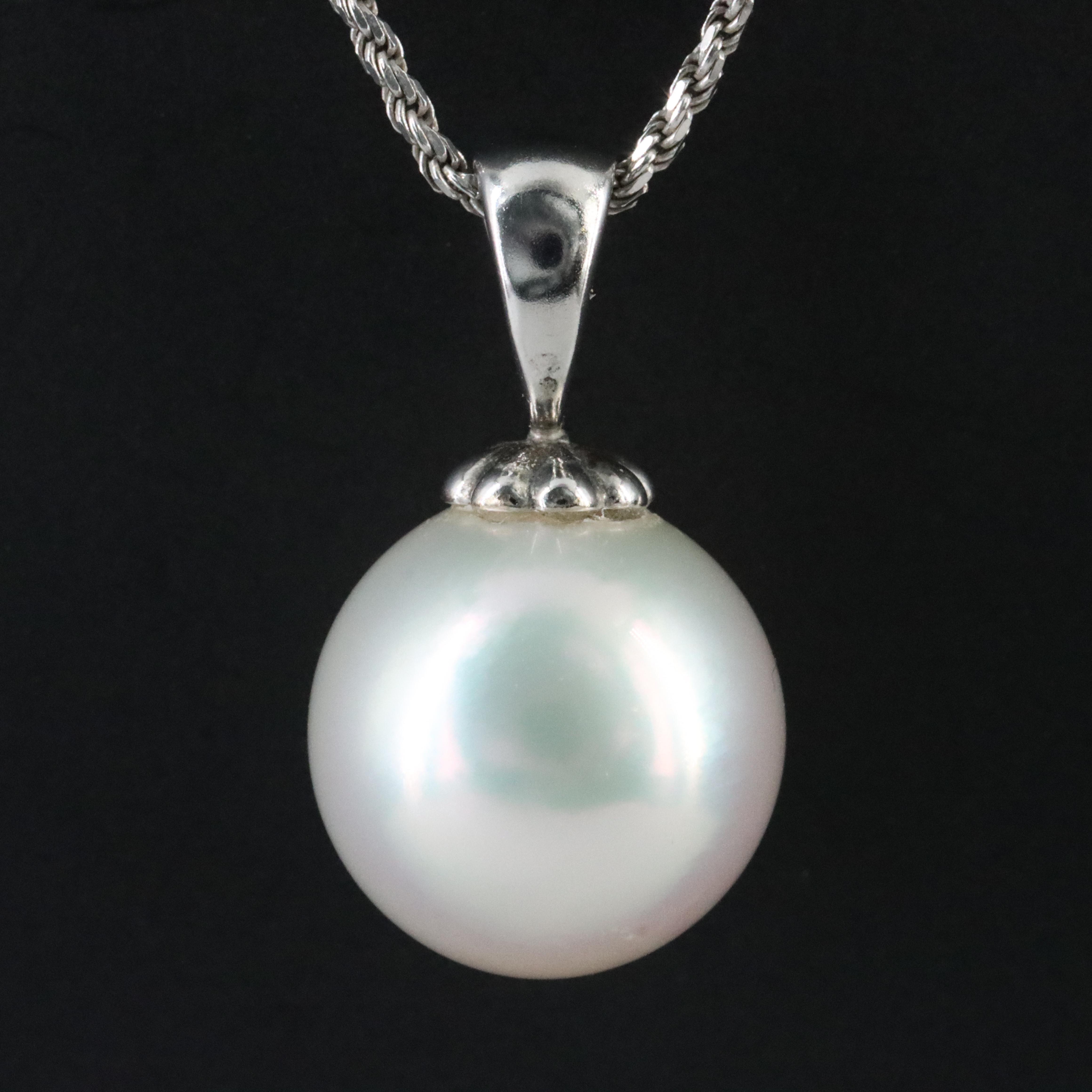 14K Pearl Pendant Necklace