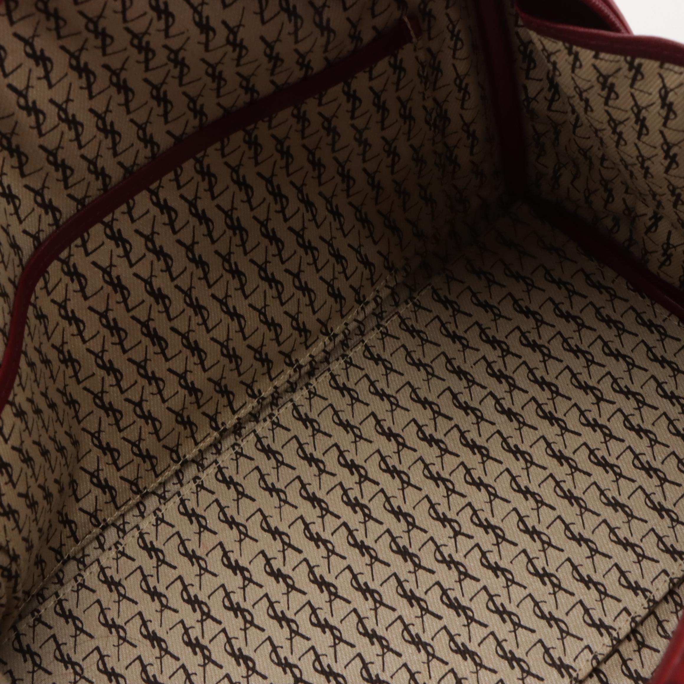 Yves Saint Laurent Red Leather YSL Doctor's Bag