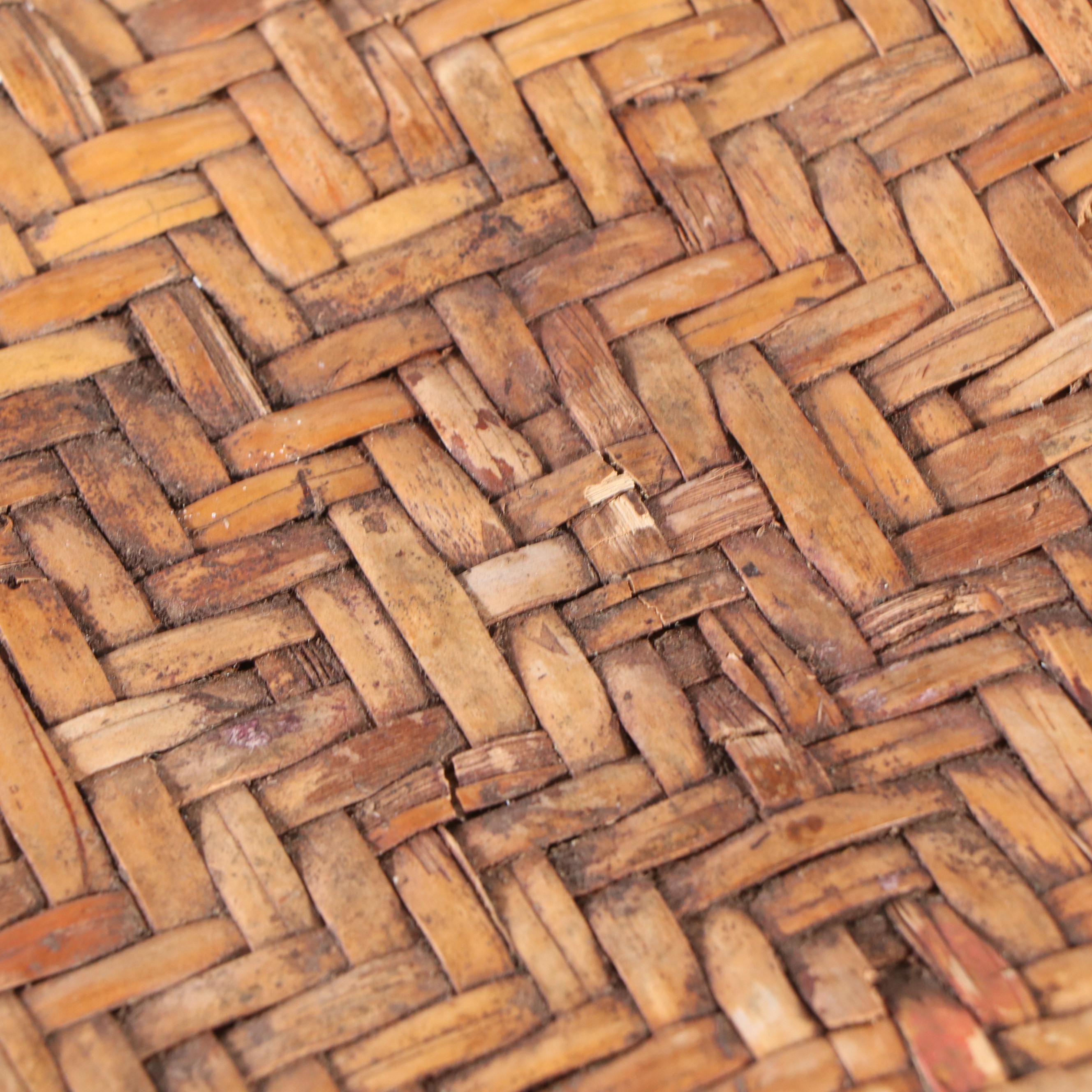 Set of the Three Mid Century Modern Style Bamboo and Rattan Side Tables