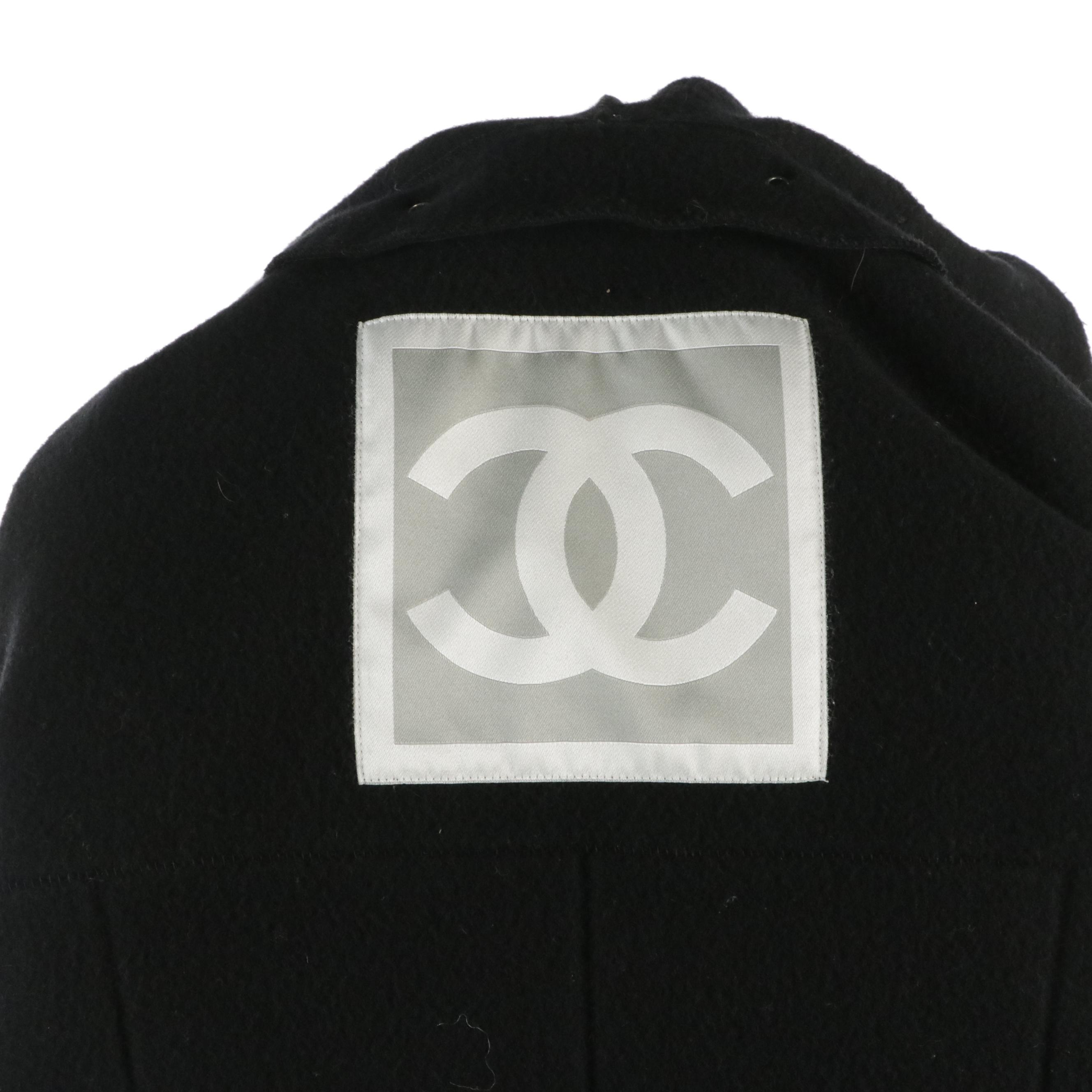 Chanel Identification Sports Line Wool-Lined Hooded Zip Jacket, 2000s