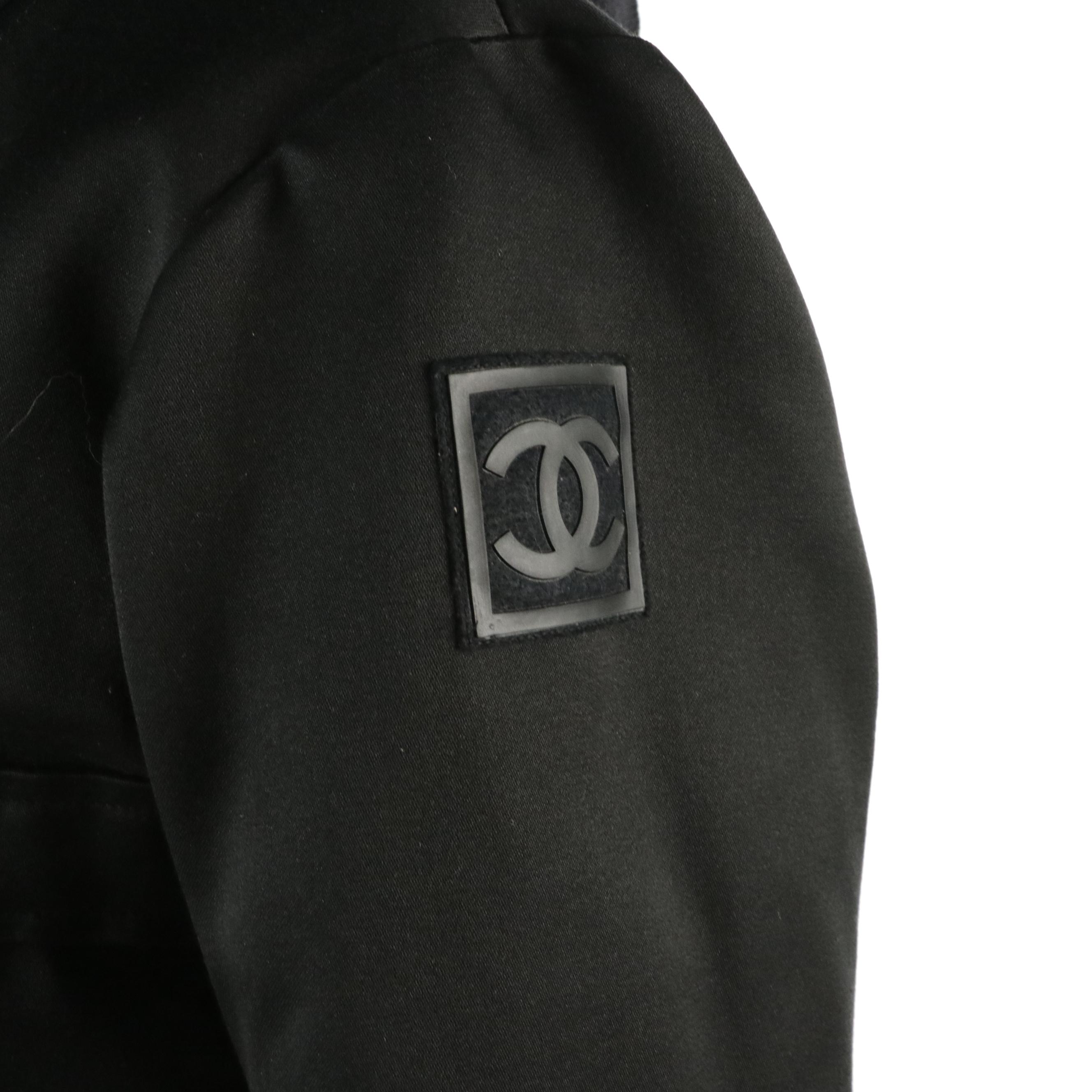 Chanel Identification Sports Line Wool-Lined Hooded Zip Jacket, 2000s