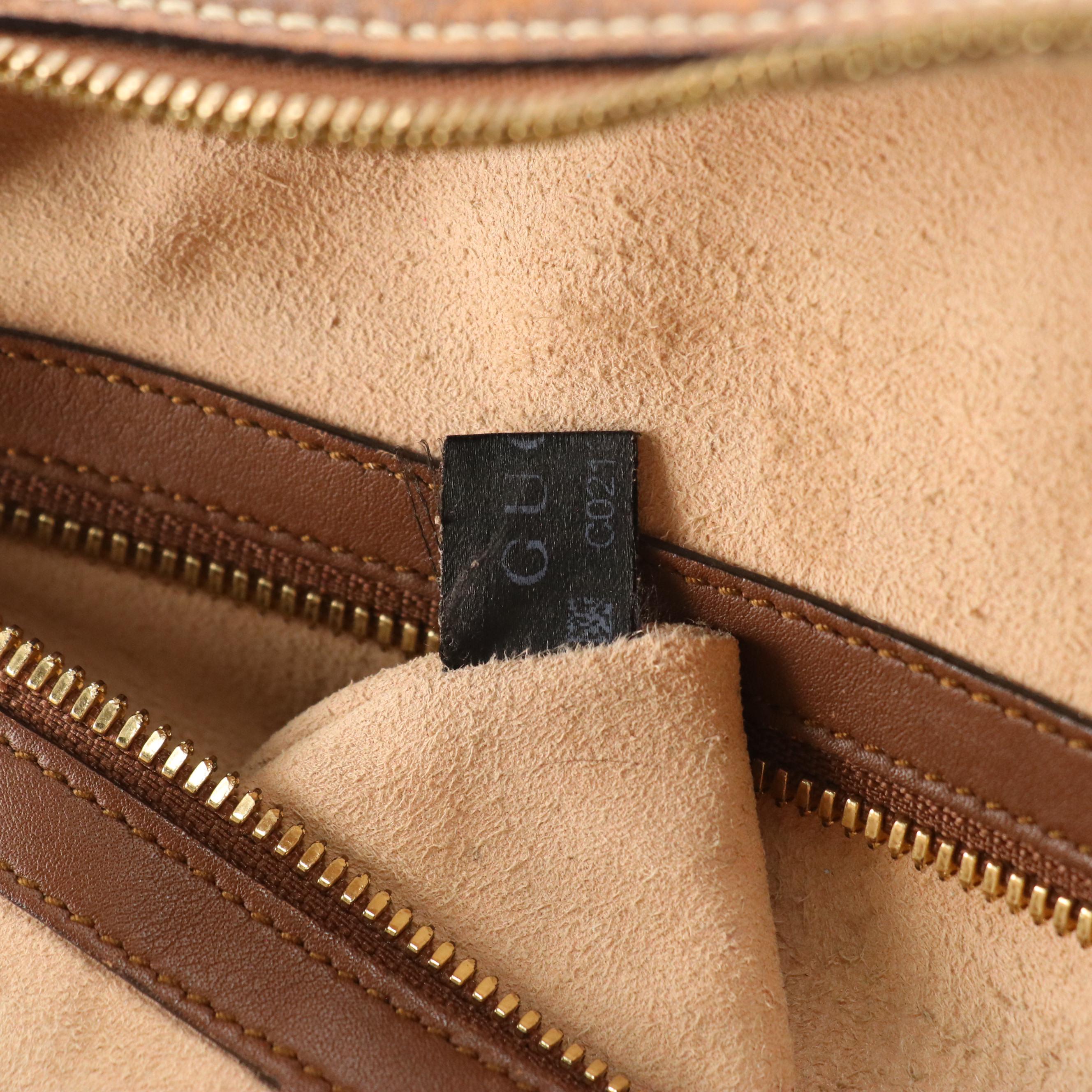 Gucci Europe Exclusive Bee and Floral Applique GG Supreme & Leather Backpack