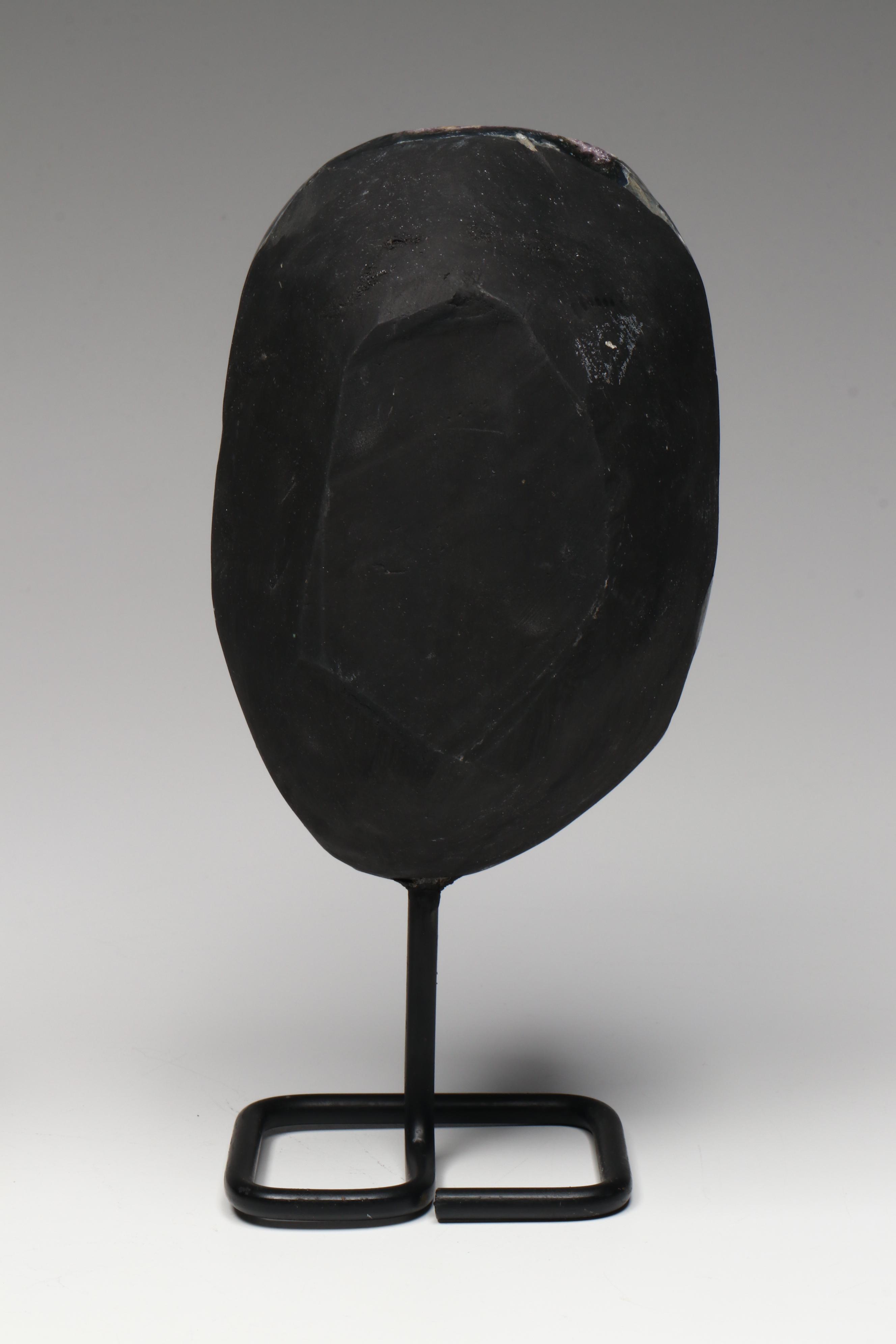 Amethyst Specimens on Modern Metal Stands