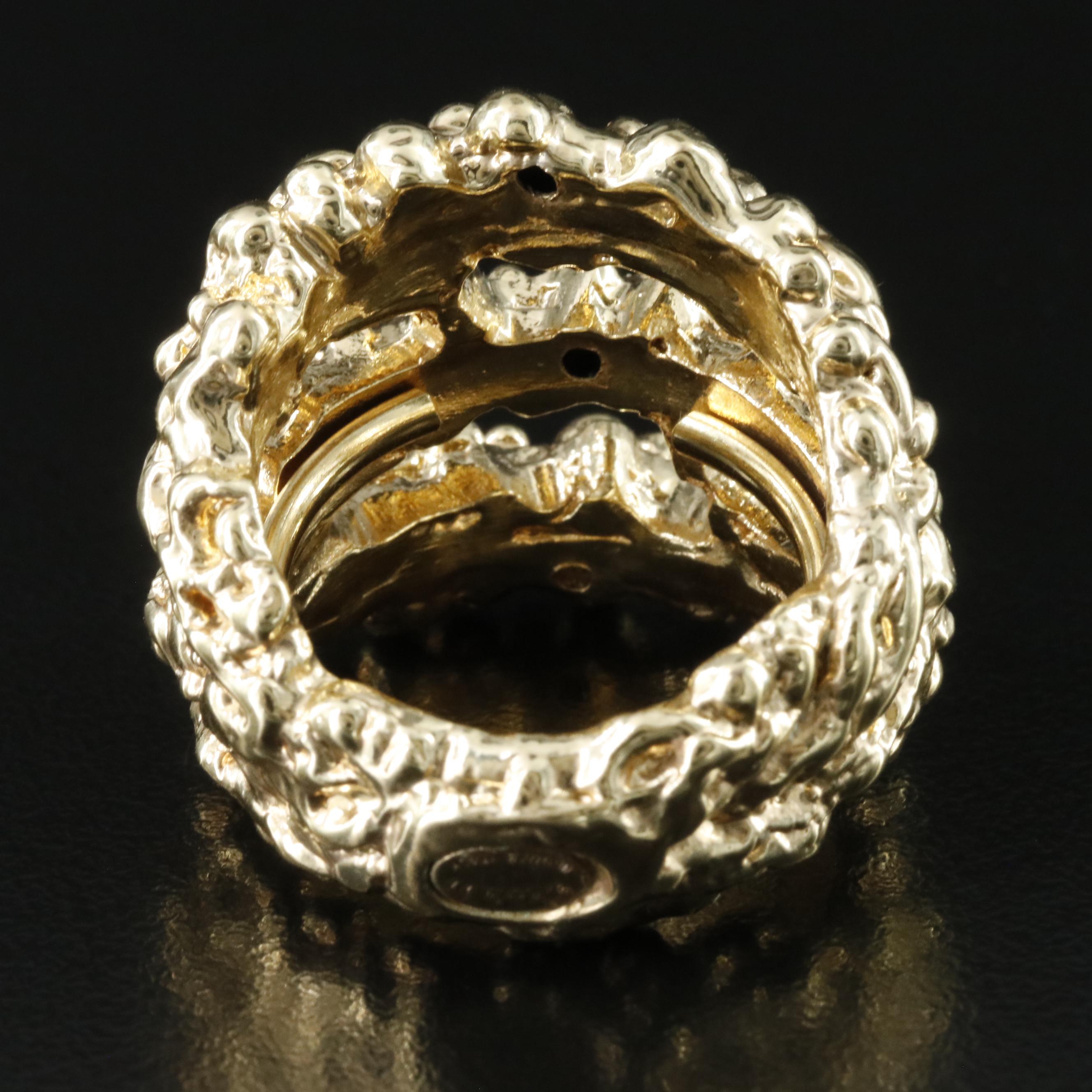 Braccialini Bronze Electroformed Ring