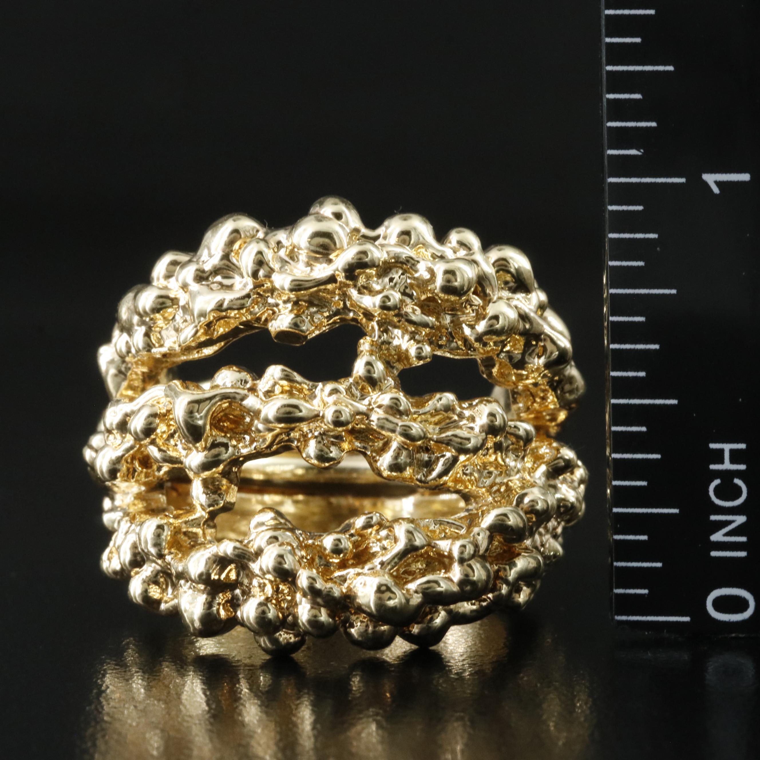 Braccialini Bronze Electroformed Ring
