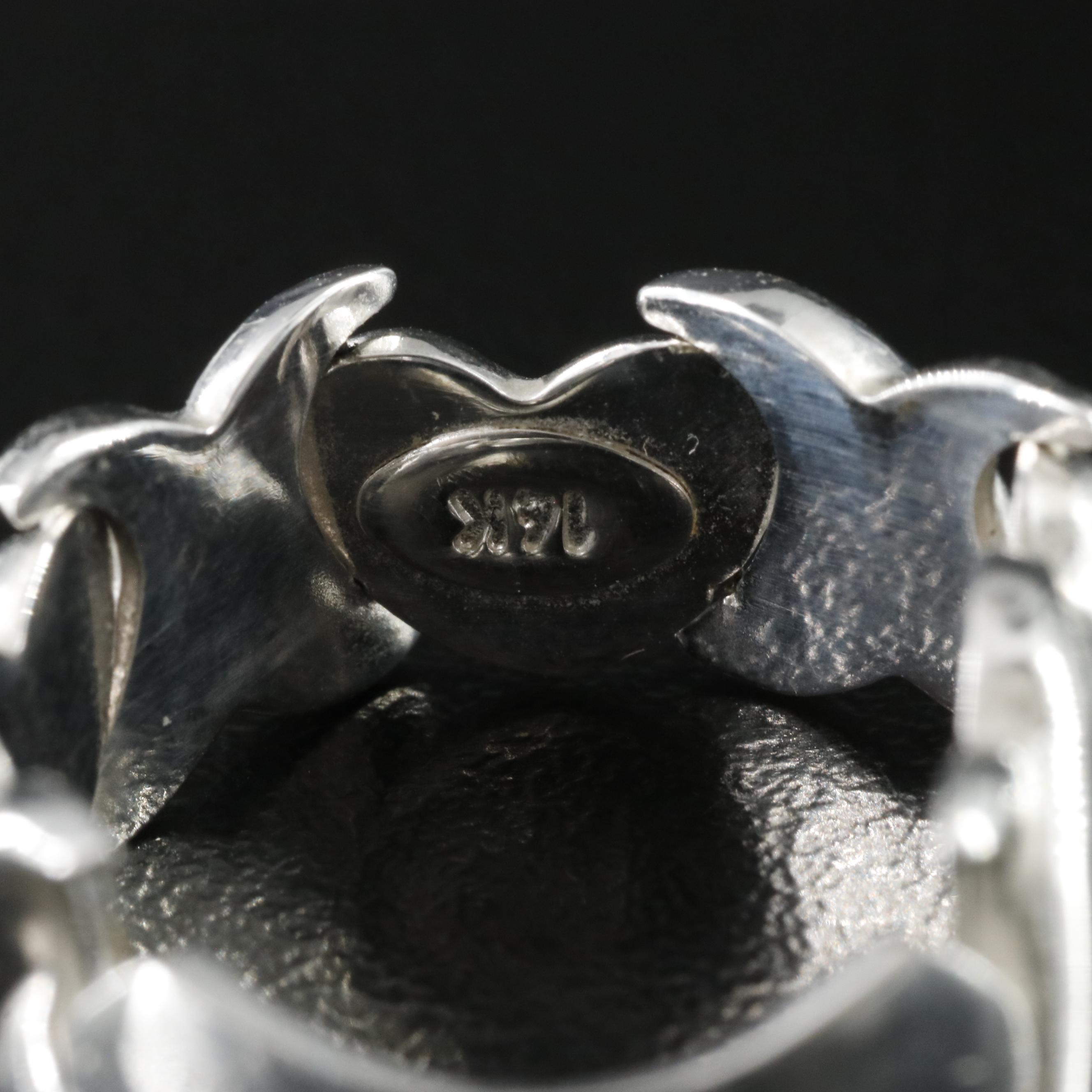 14K "XO" Link Ring