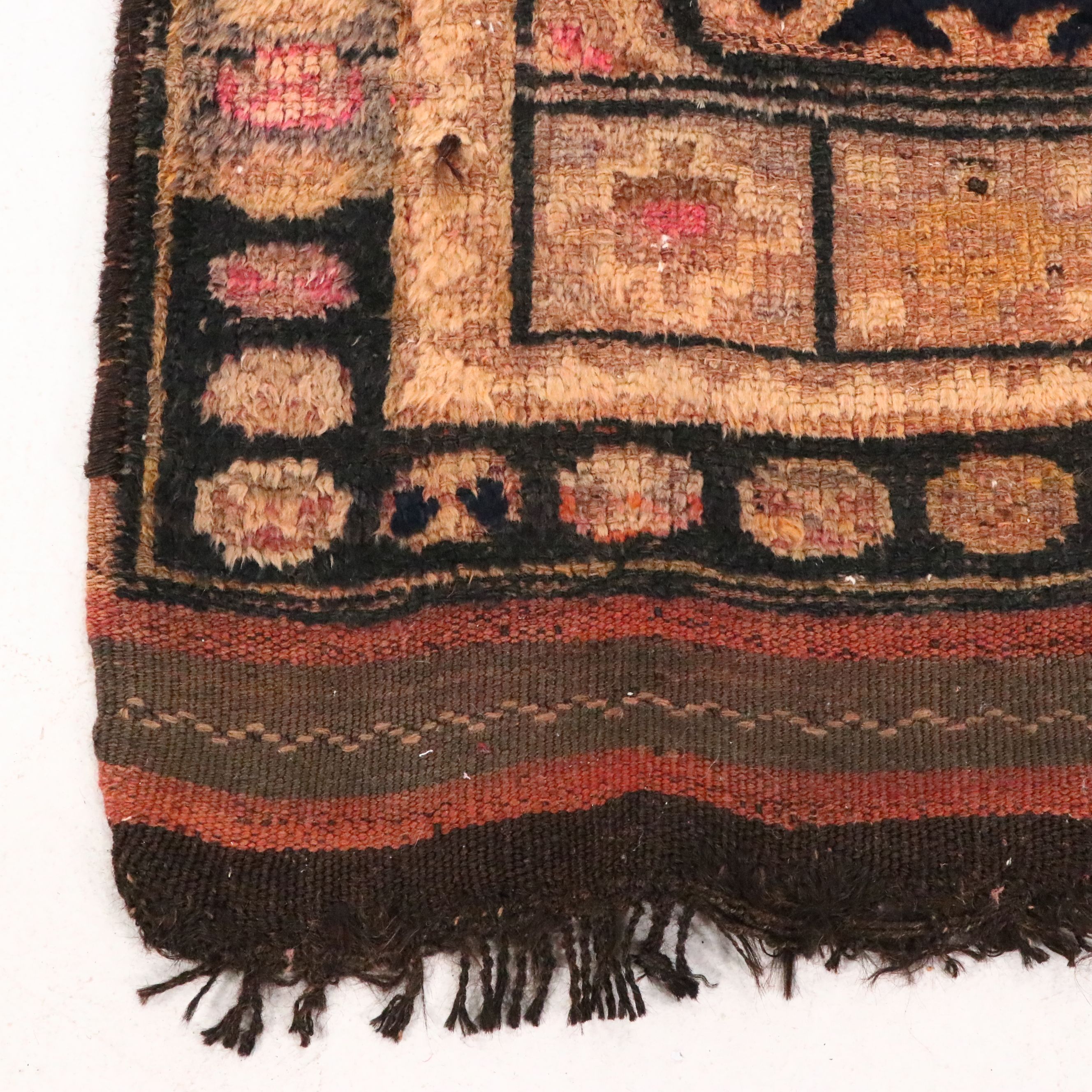 2'11 x 9'1 Hand-Knotted Turkish Kurdish Carpet Runner Long Rug