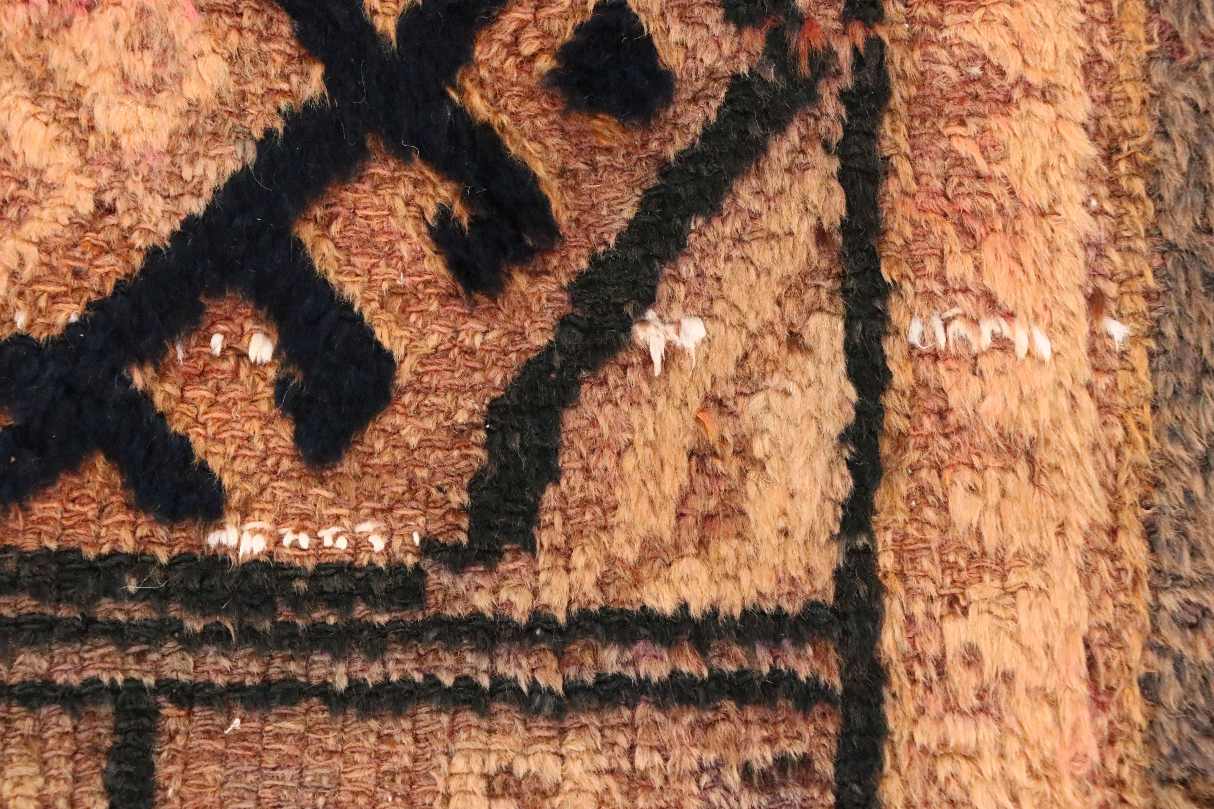 2'11 x 9'1 Hand-Knotted Turkish Kurdish Carpet Runner Long Rug