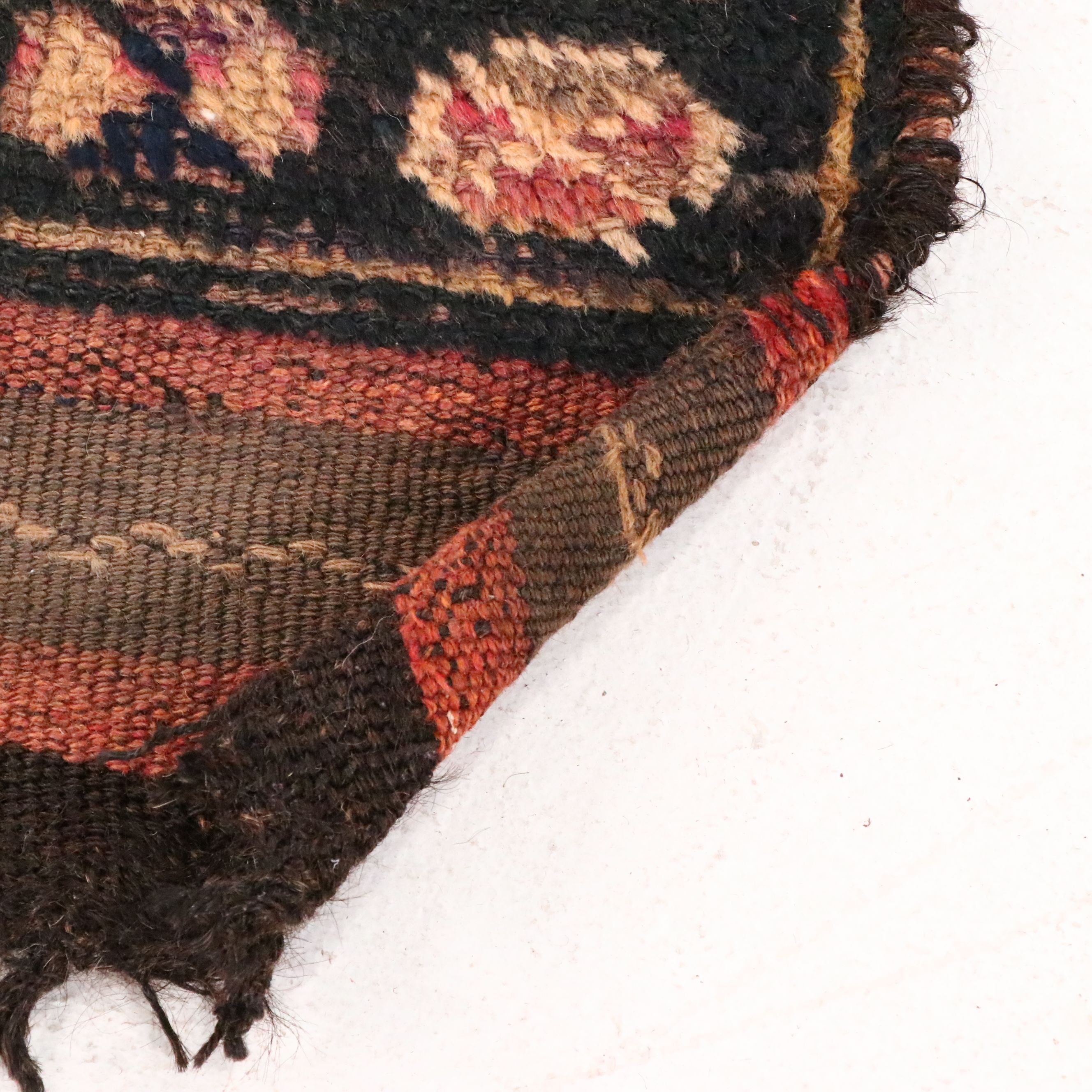 2'11 x 9'1 Hand-Knotted Turkish Kurdish Carpet Runner Long Rug