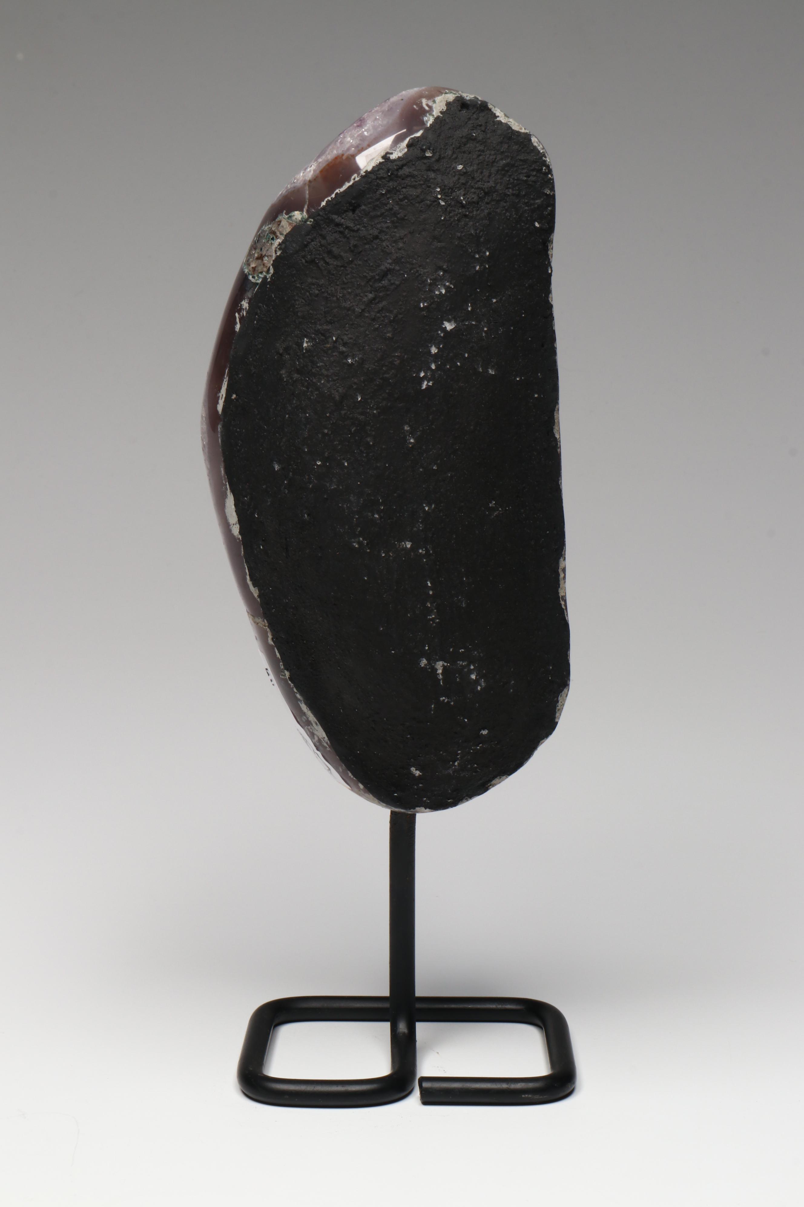 Amethyst Specimens on Modern Metal Stands