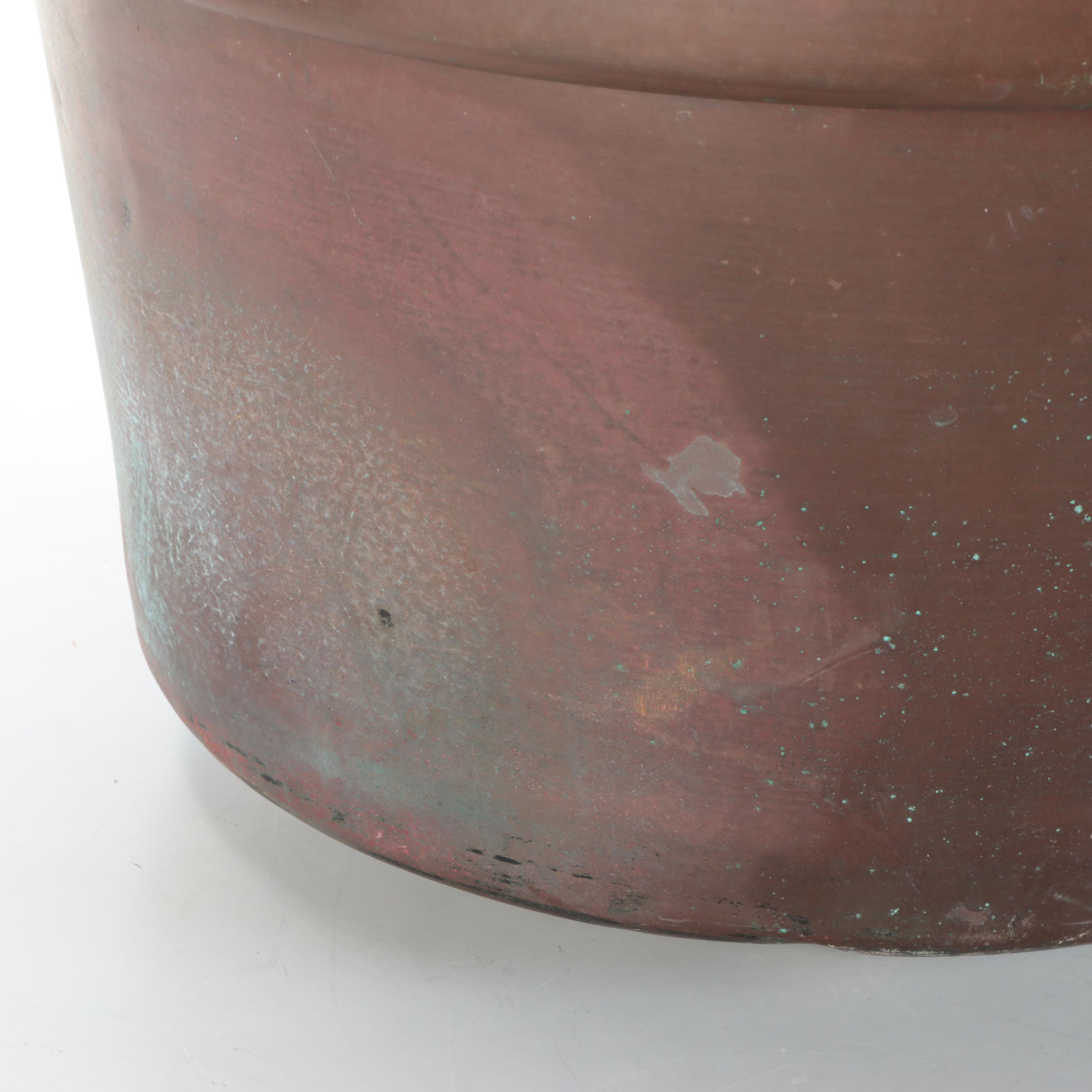 Large Copper Metal Planter