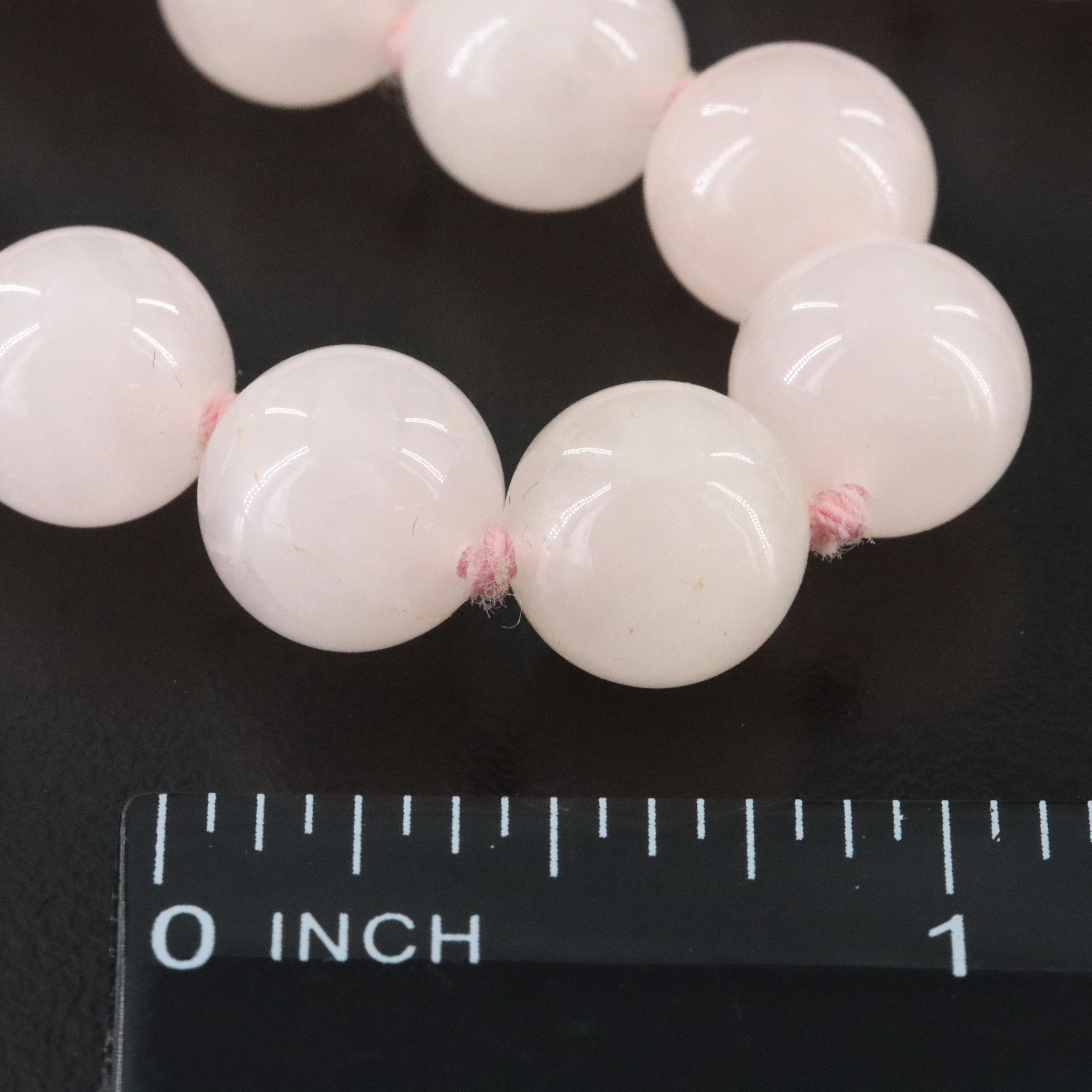 14K and Endless Rose Quartz Necklaces