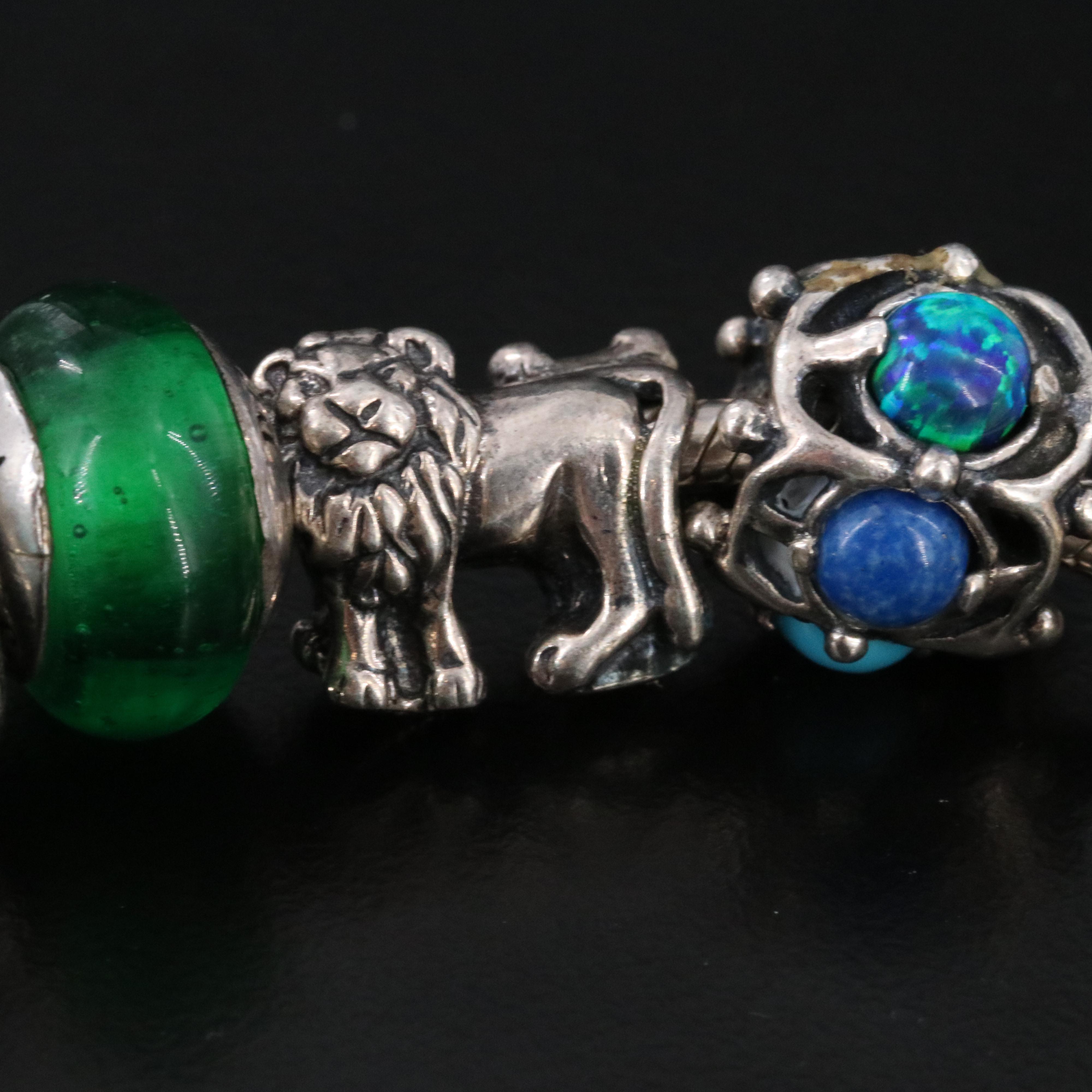 Pandora, Troll Beads and Sterling Featured in Charm Bracelet