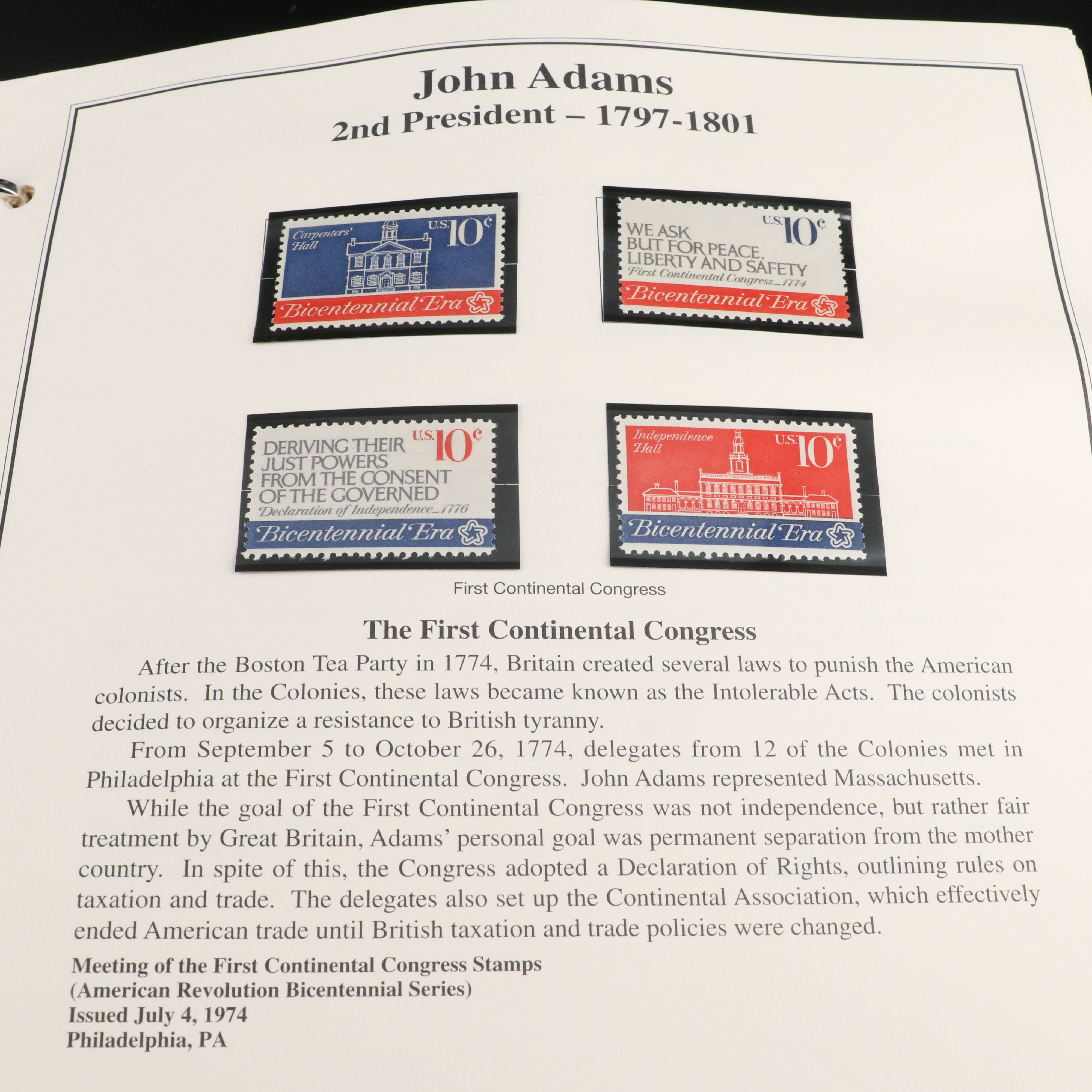 Collection of Gold Tone State Quarters and First Day Covers