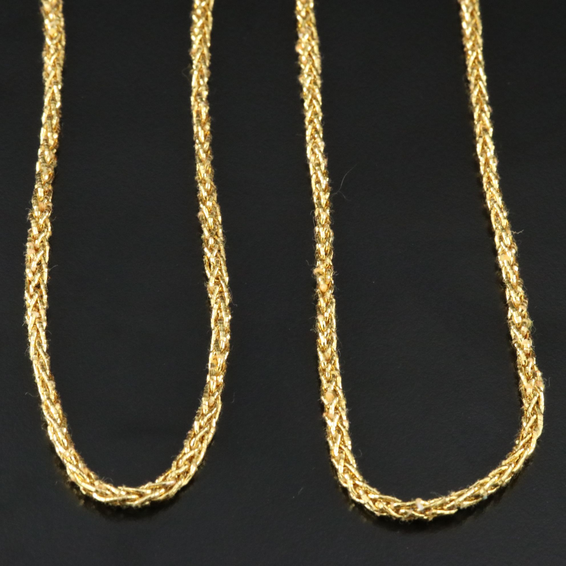 Braided Necklaces with Sterling Clasps