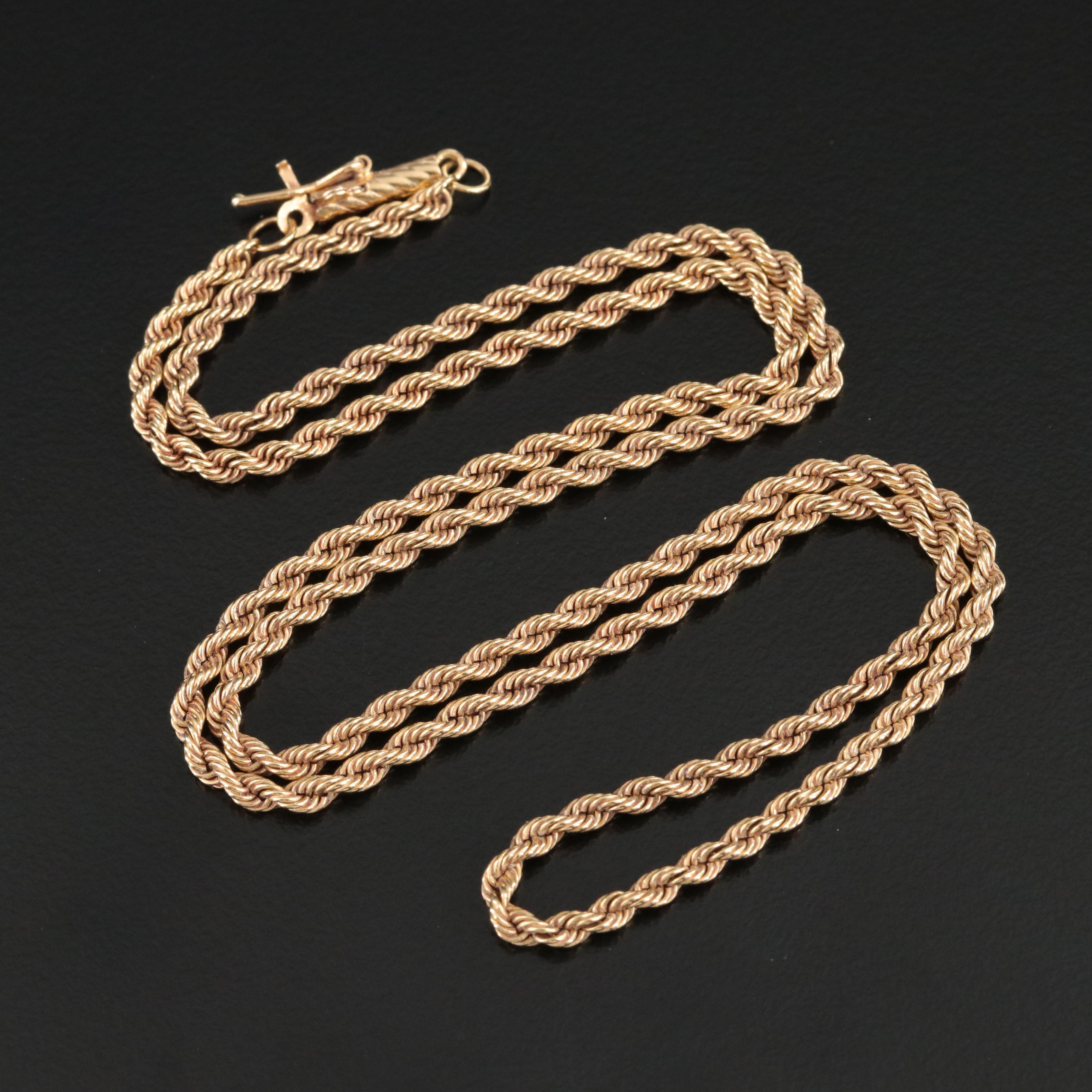 14K Braided Rope Necklace
