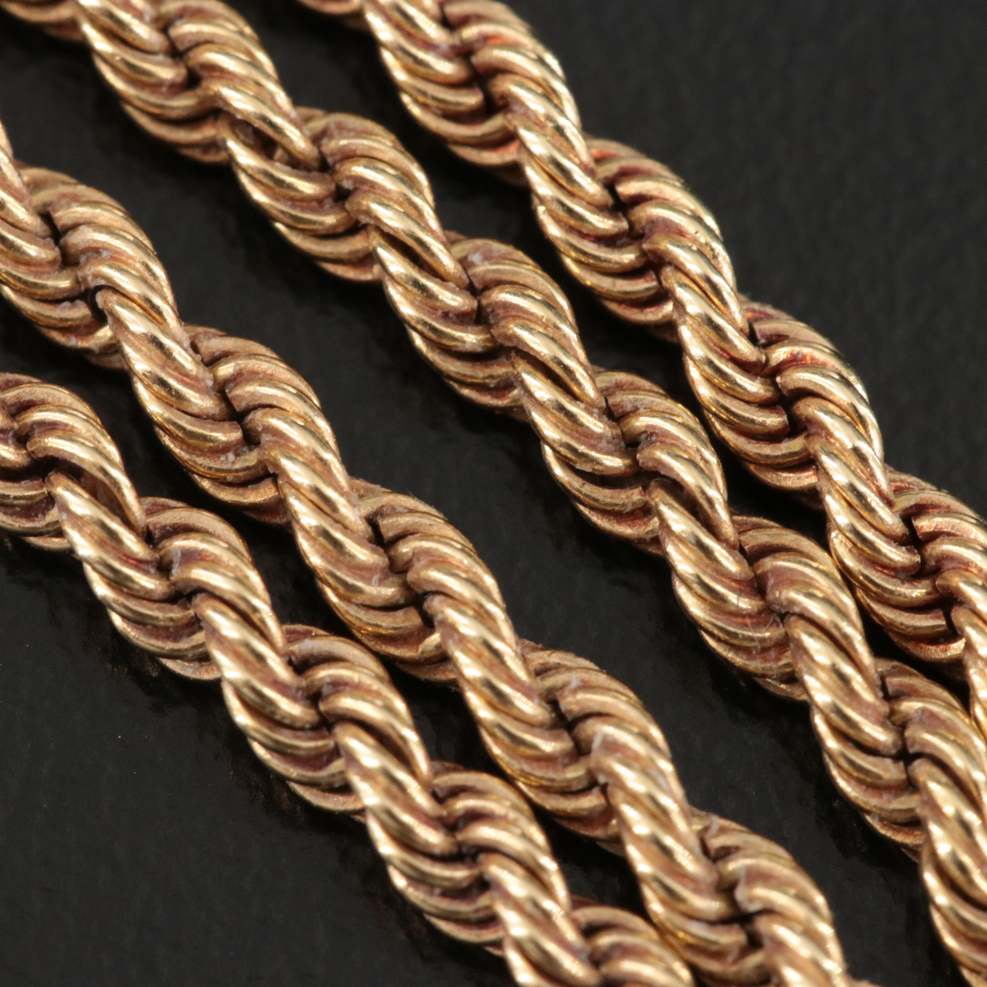 14K Braided Rope Necklace
