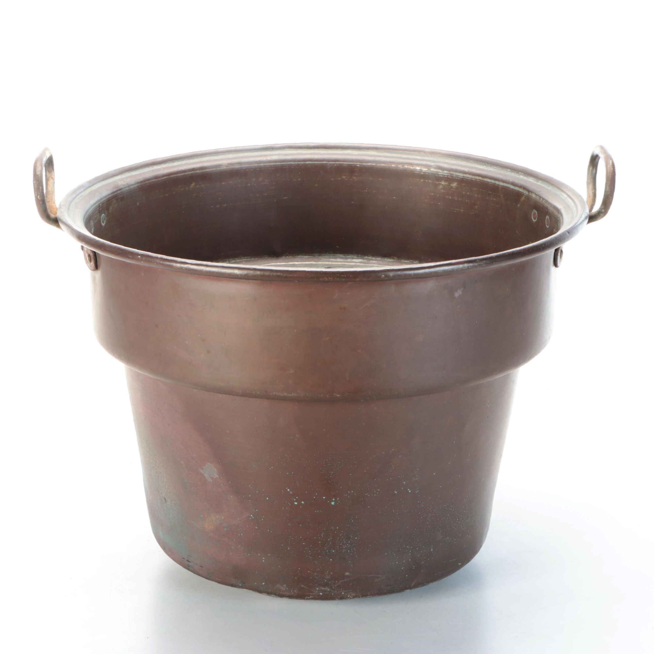 Large Copper Metal Planter