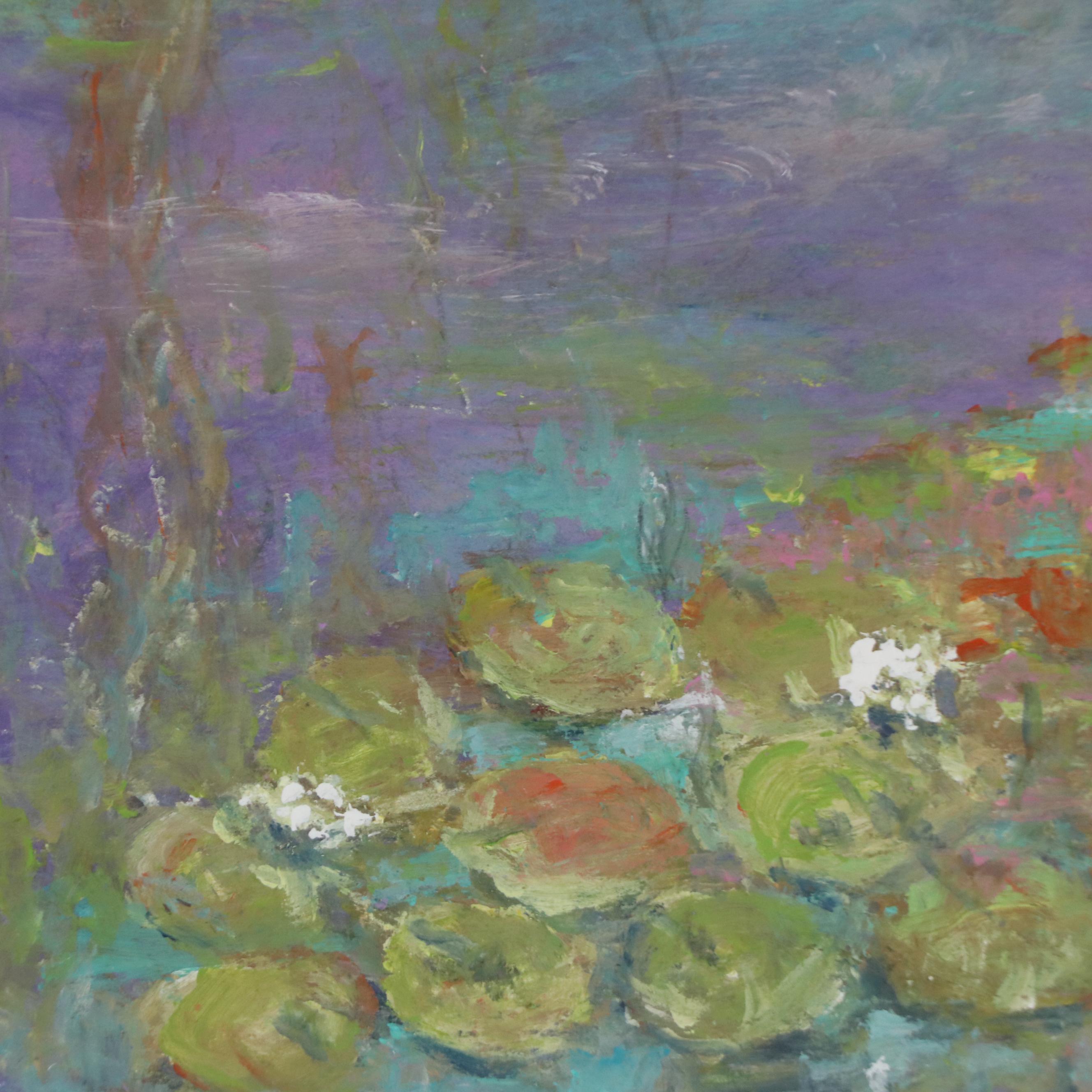 Robert Riddle Baker Landscape Acrylic Painting "Forward Flow," 2024