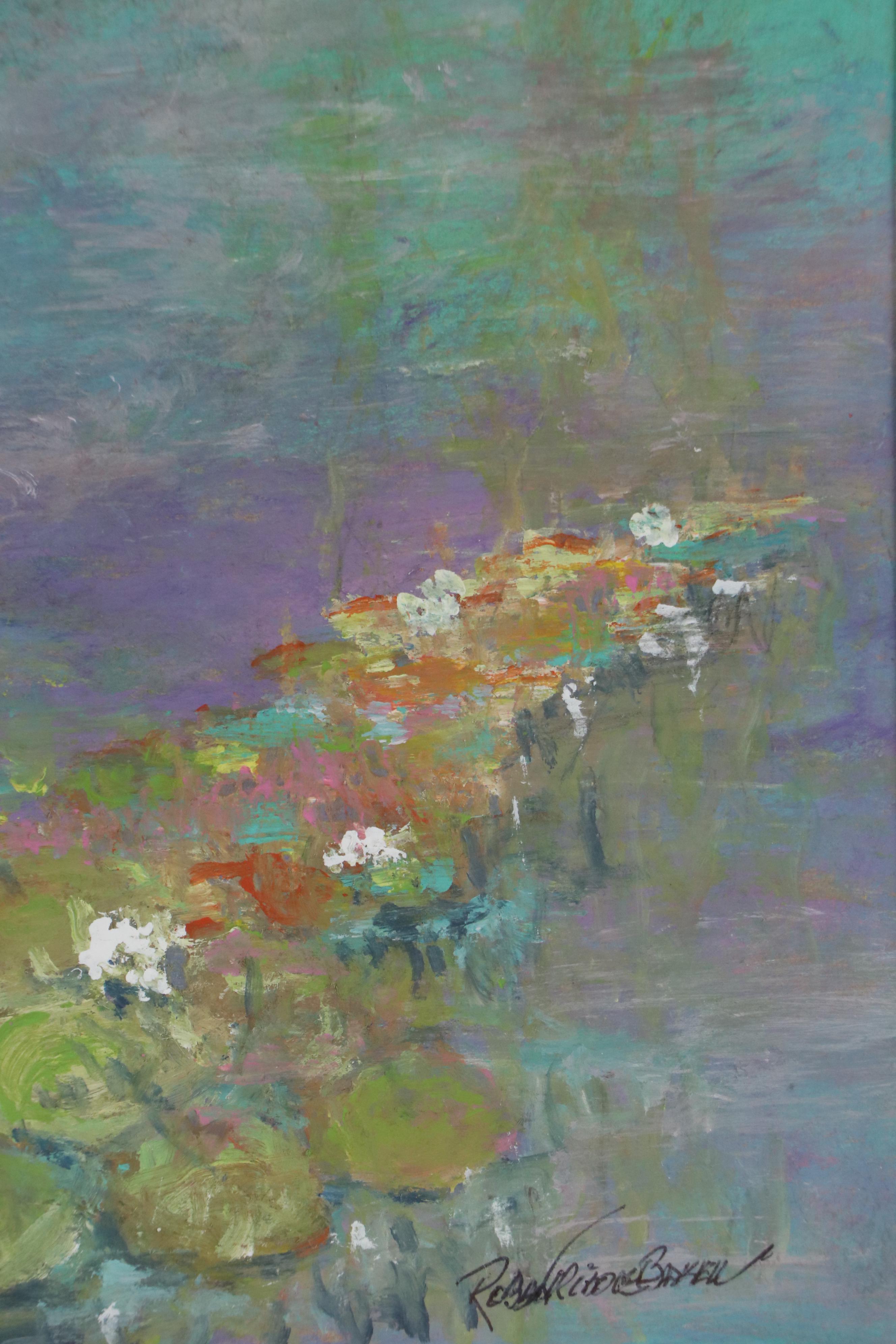 Robert Riddle Baker Landscape Acrylic Painting "Forward Flow," 2024