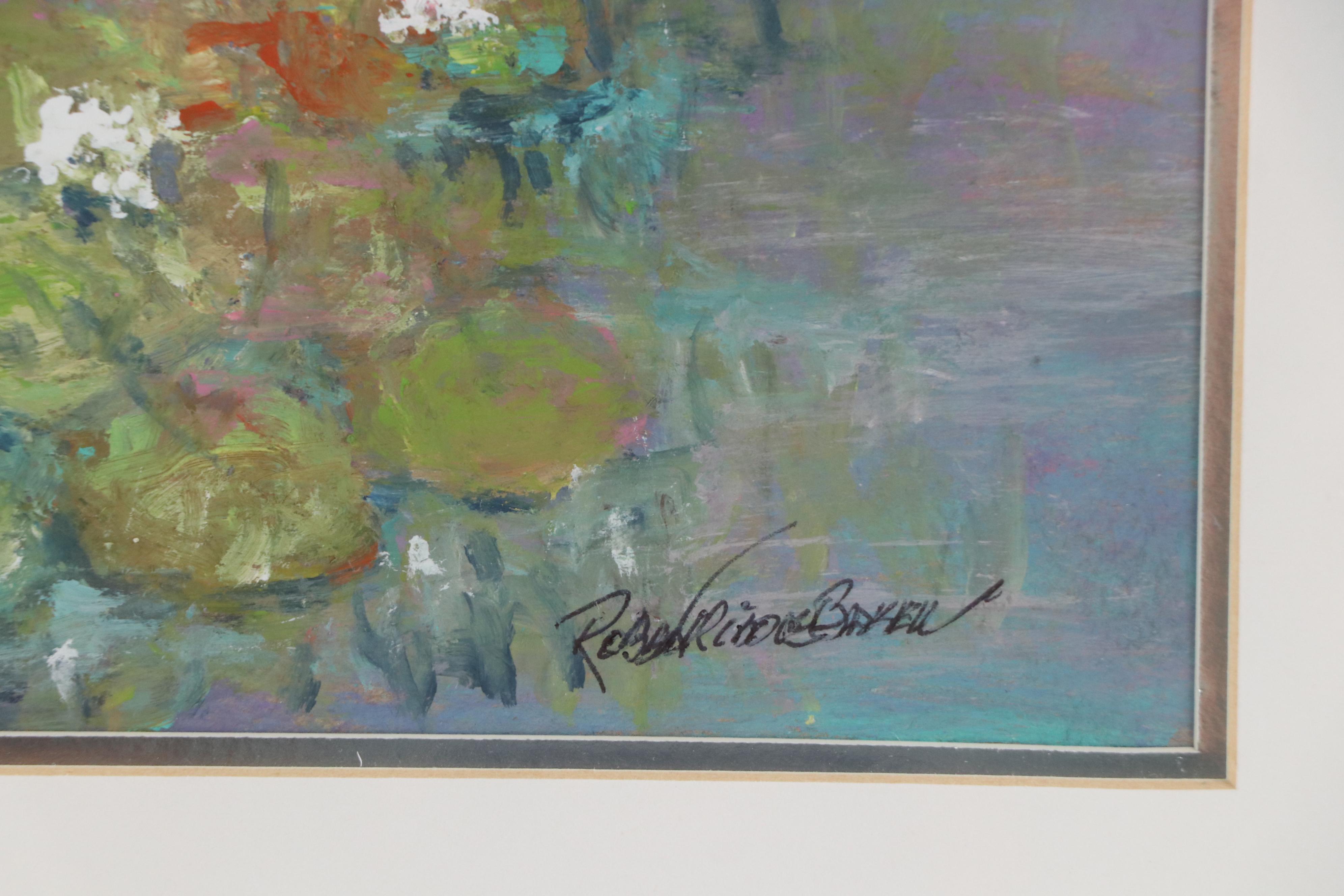 Robert Riddle Baker Landscape Acrylic Painting "Forward Flow," 2024