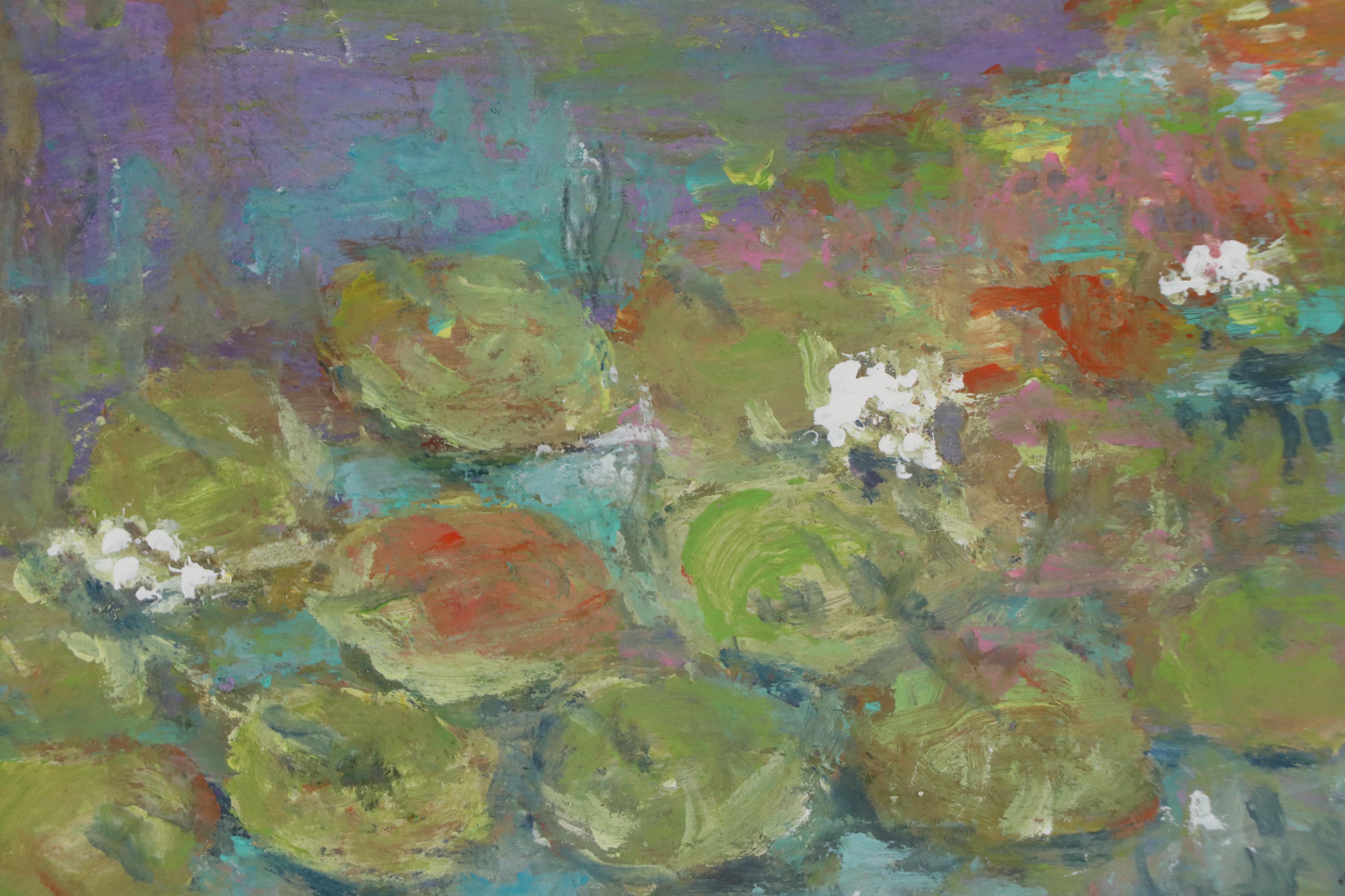 Robert Riddle Baker Landscape Acrylic Painting "Forward Flow," 2024