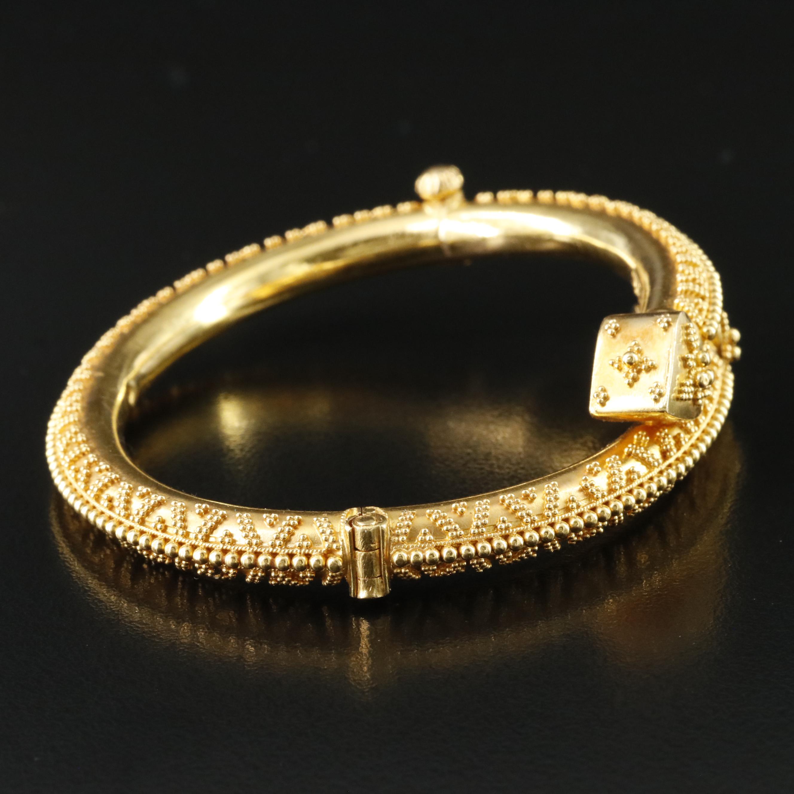 22K Granulation Bracelet