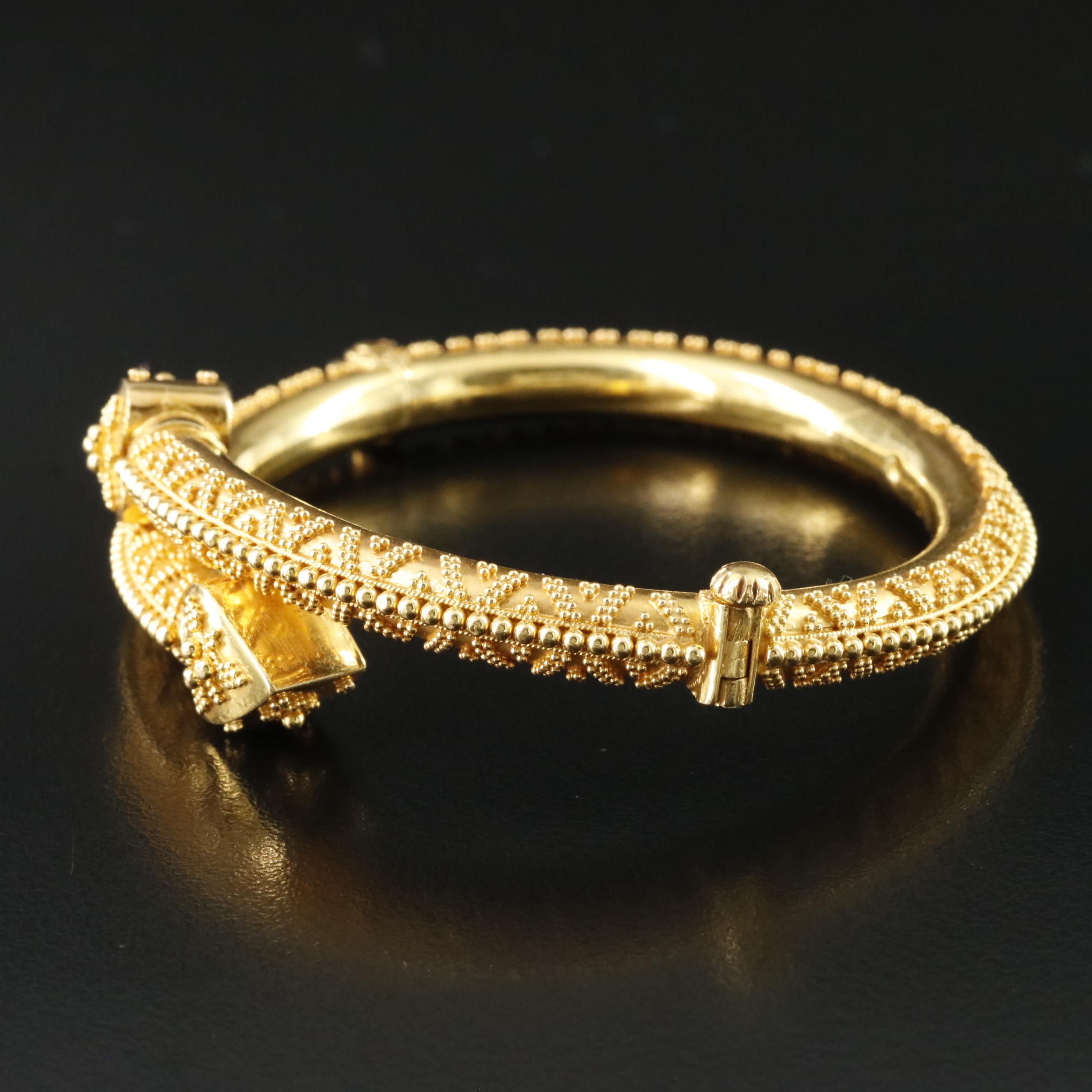 22K Granulation Bracelet