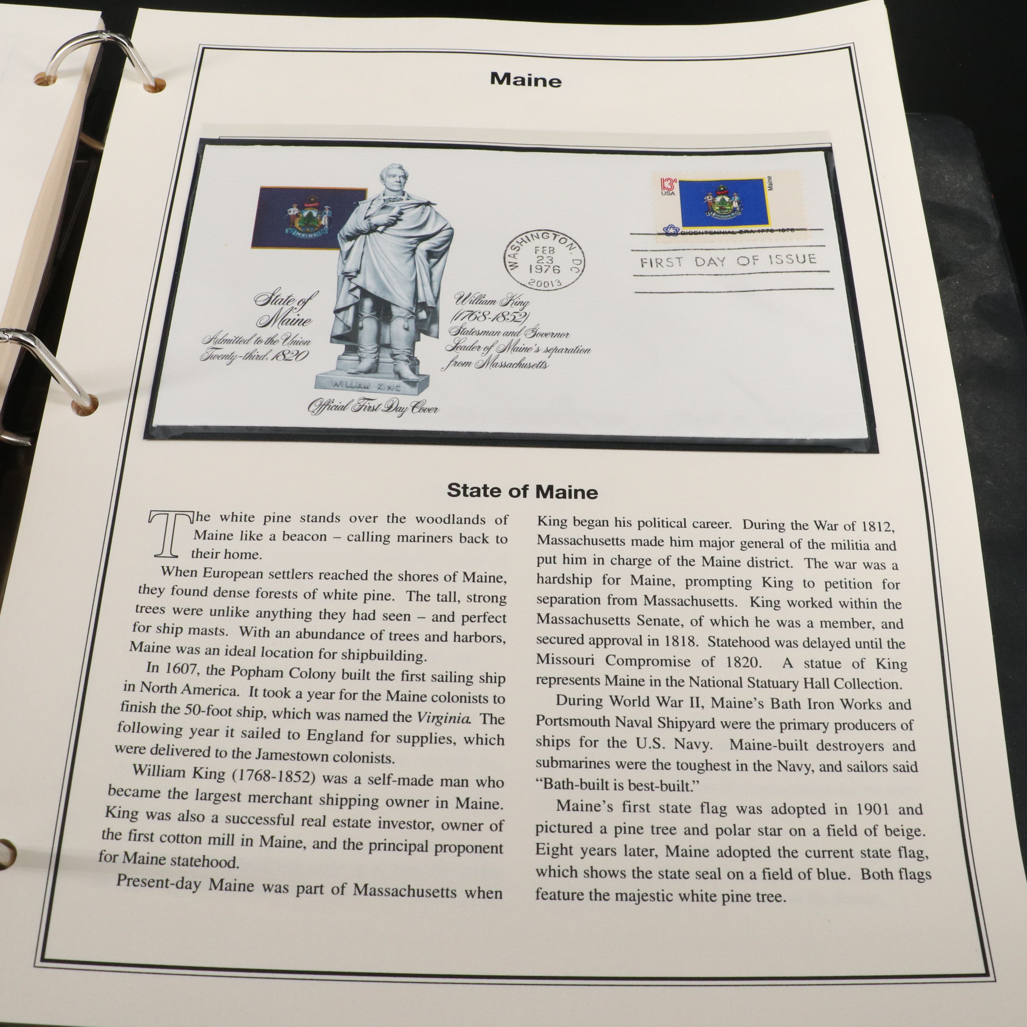 Collection of Gold Tone State Quarters and First Day Covers