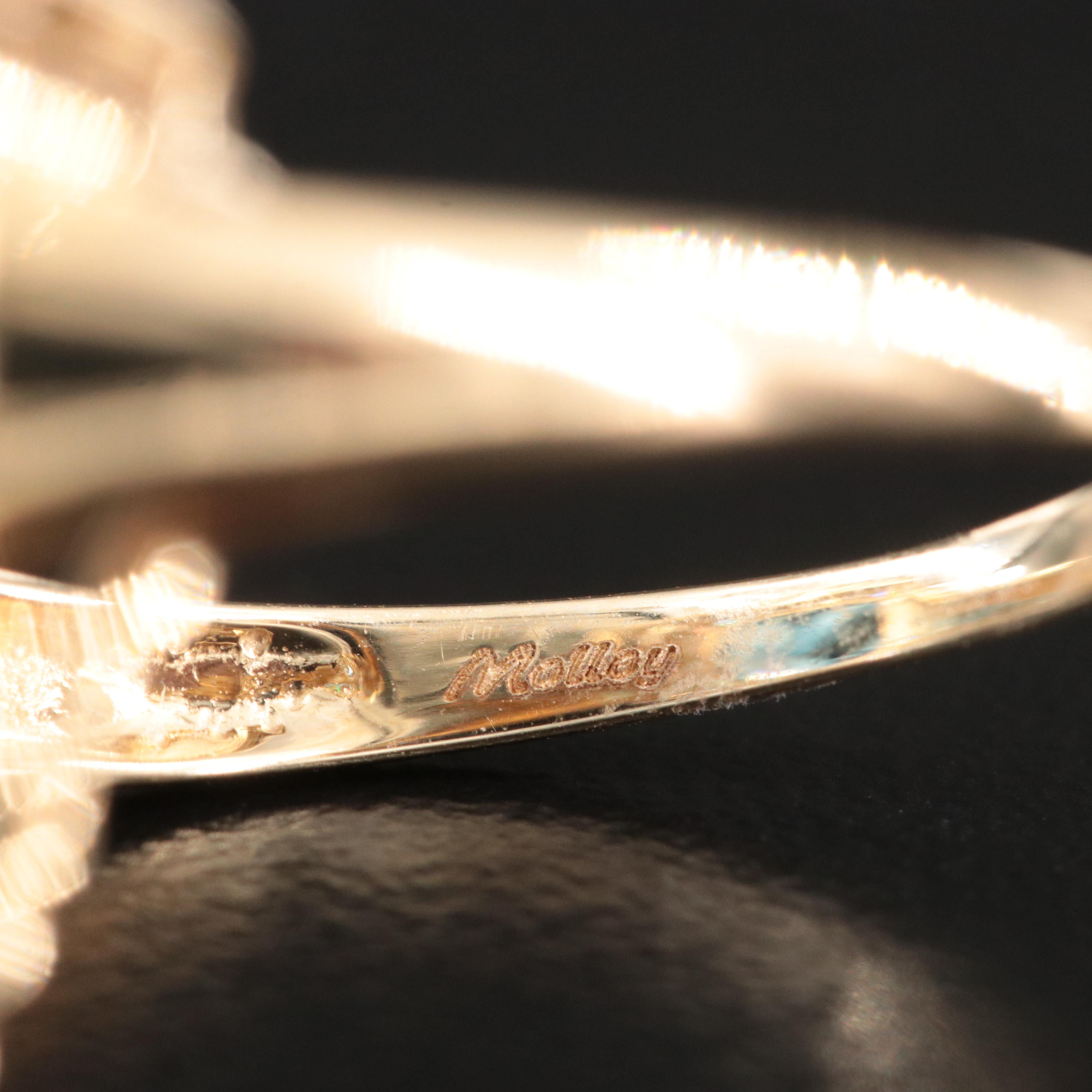 10K Blue and White Topaz Double Halo Ring