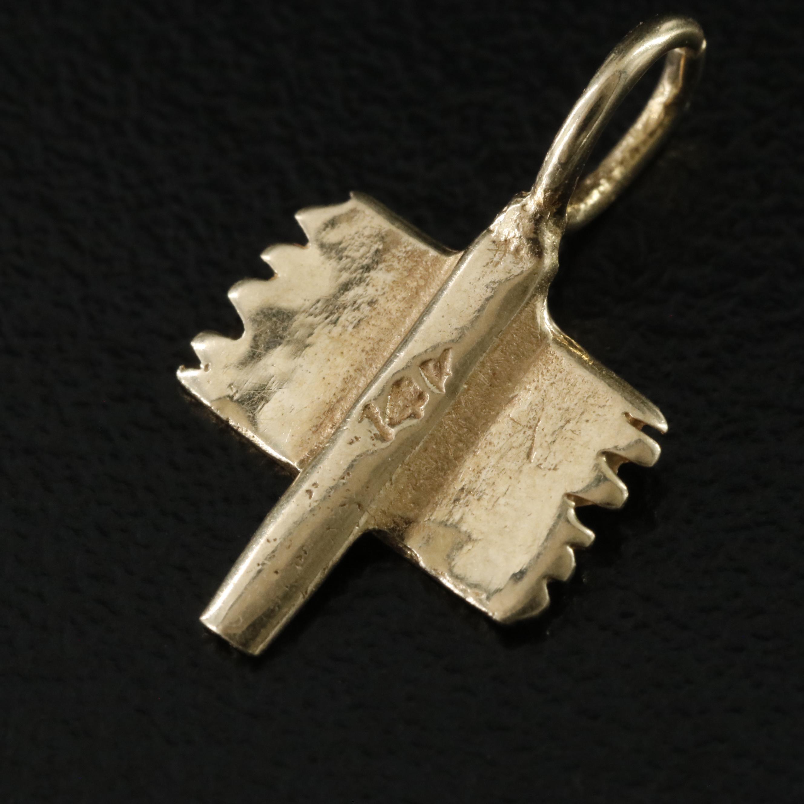 14K "For Sale" Sign Charm