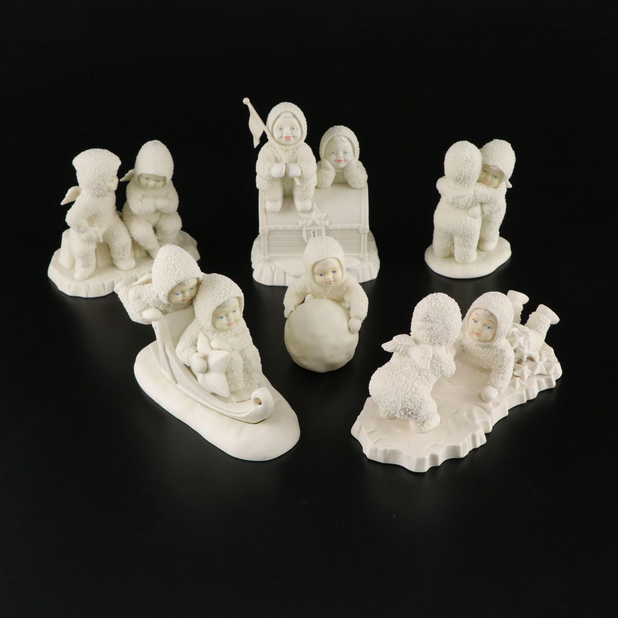Department 56 Snowbabies "This Will Cheer You Up" and More Bisque Figurines