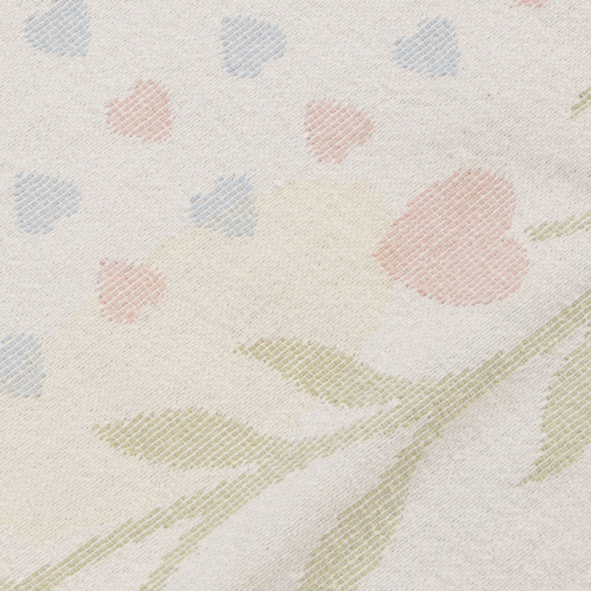 Woven Baby Blanket with Heart, Vine, and Checker Motifs