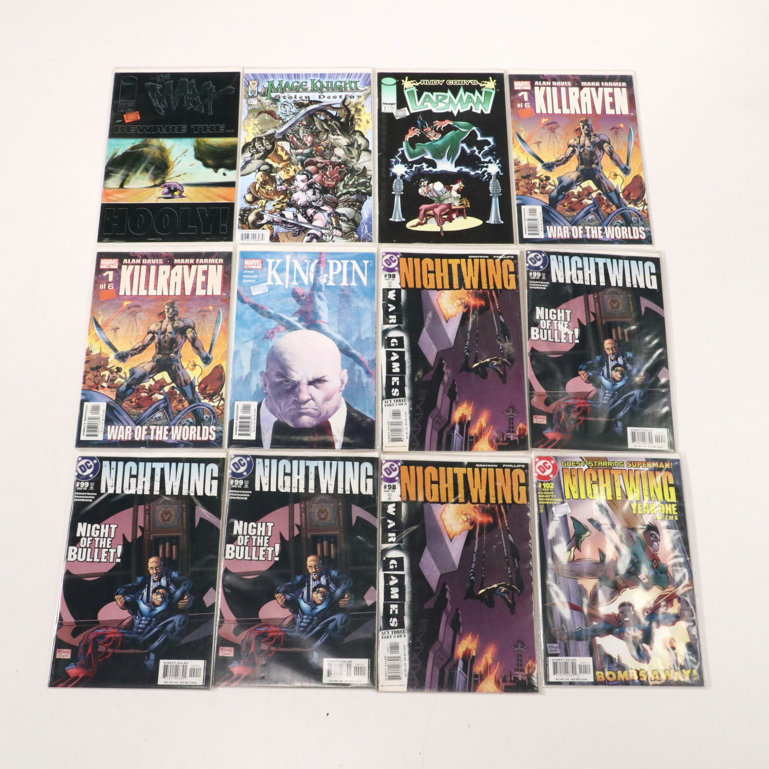 Modern Age Comic Books Featuring "Lost Universe", "Nightwing", and More