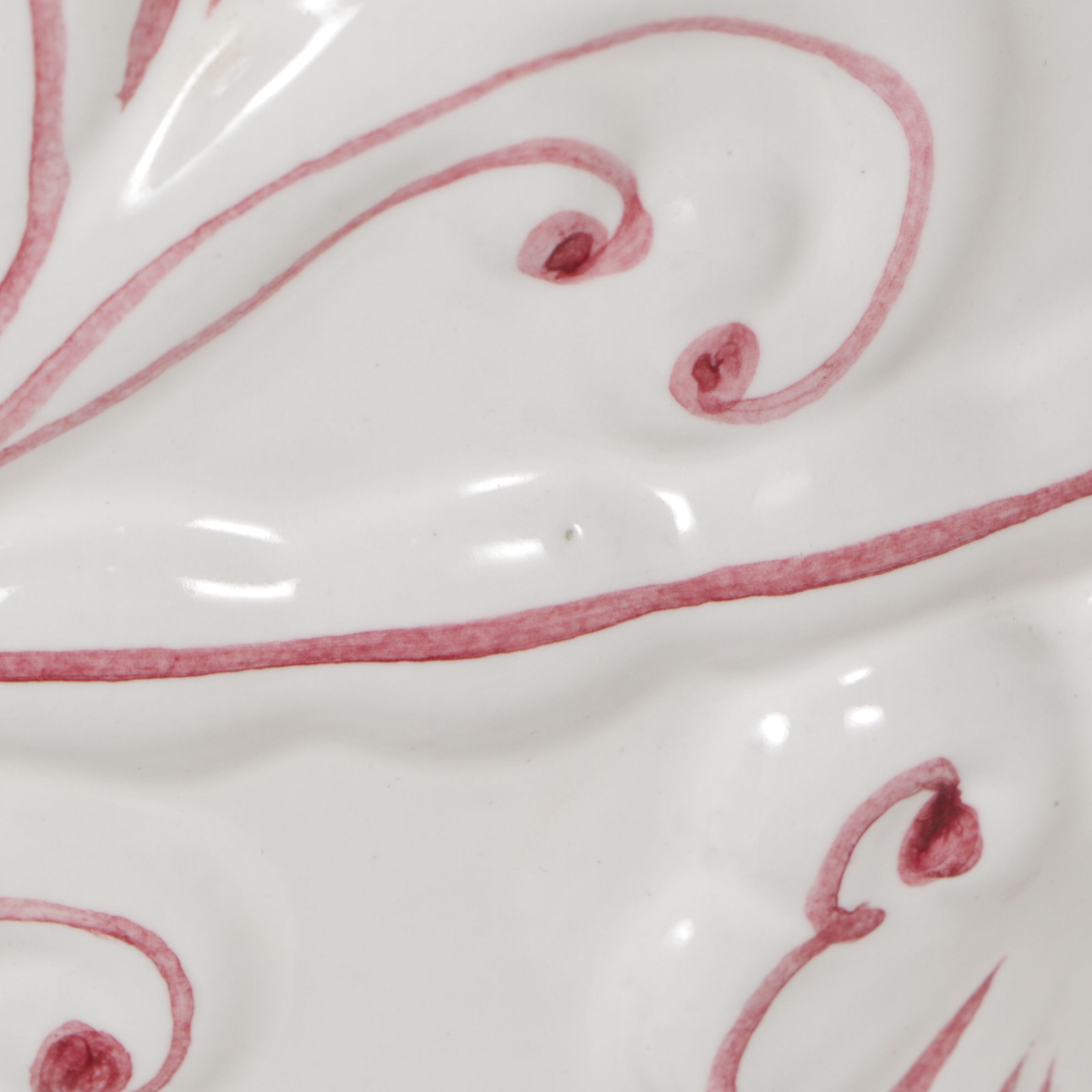 Portuguese Hand-Painted Ceramic Cylinder Vase