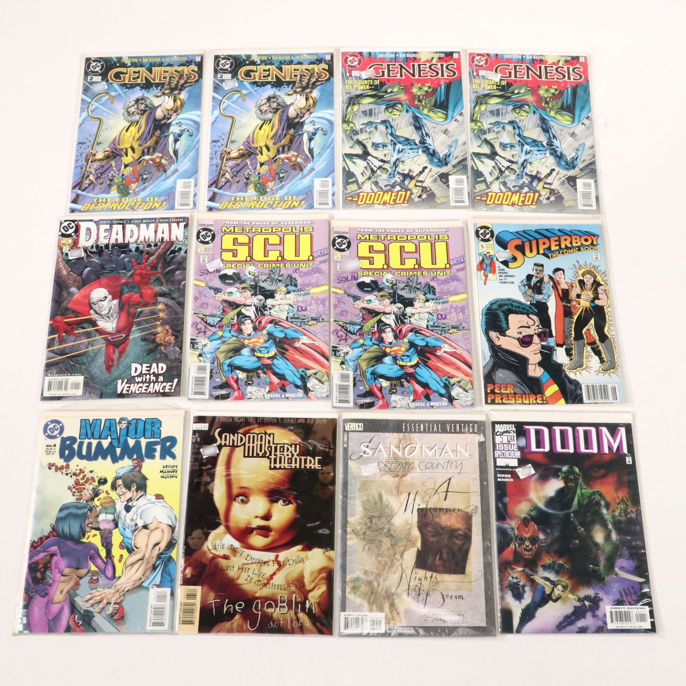 Modern Age Comic Books Featuring "Genesis", "Superboy", and More