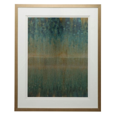 Textured Digital Print "Rain Abstract I" After Danhui Nai Textured Digital Print "Rain Abstract I" After Danhui Nai