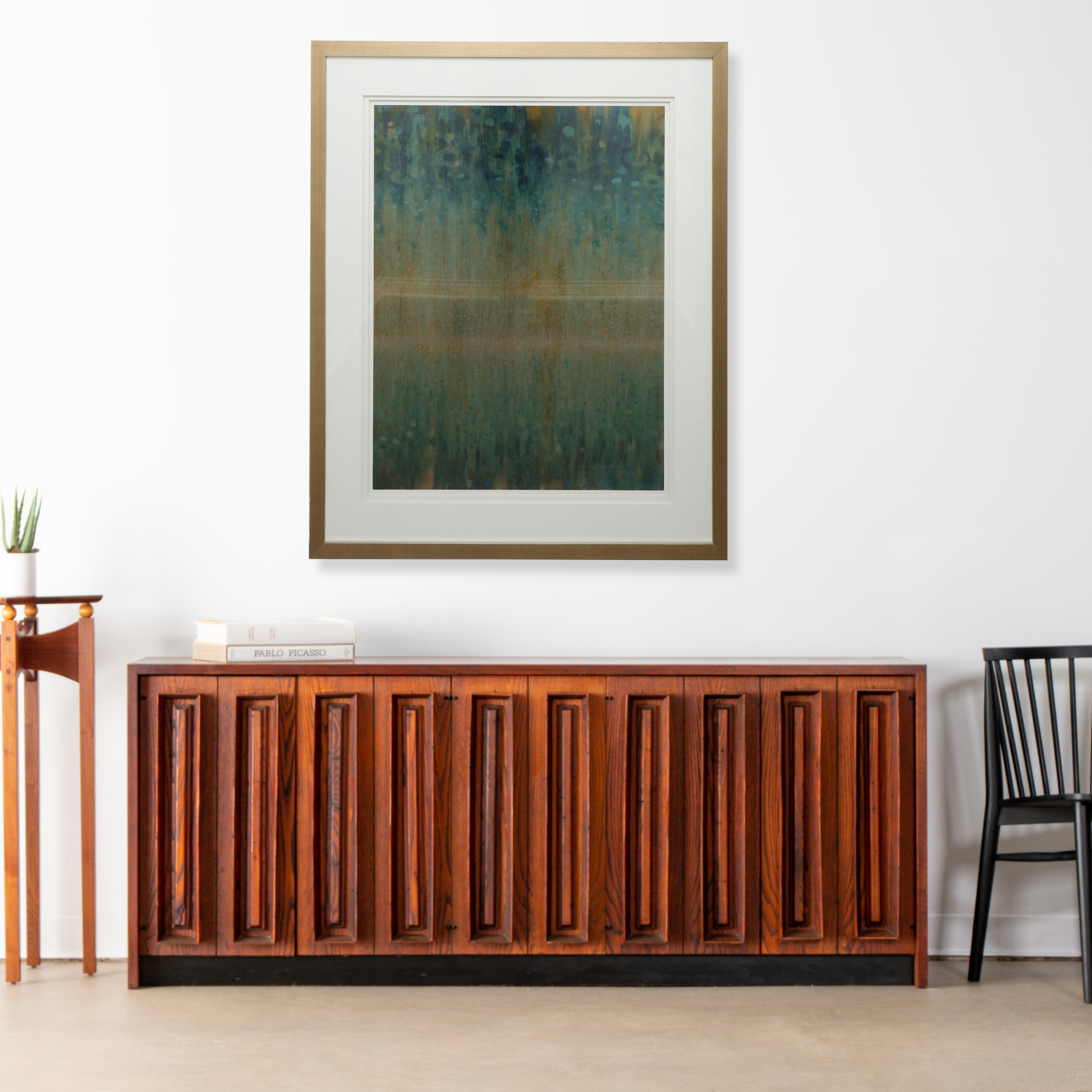 Textured Digital Print "Rain Abstract I" After Danhui Nai